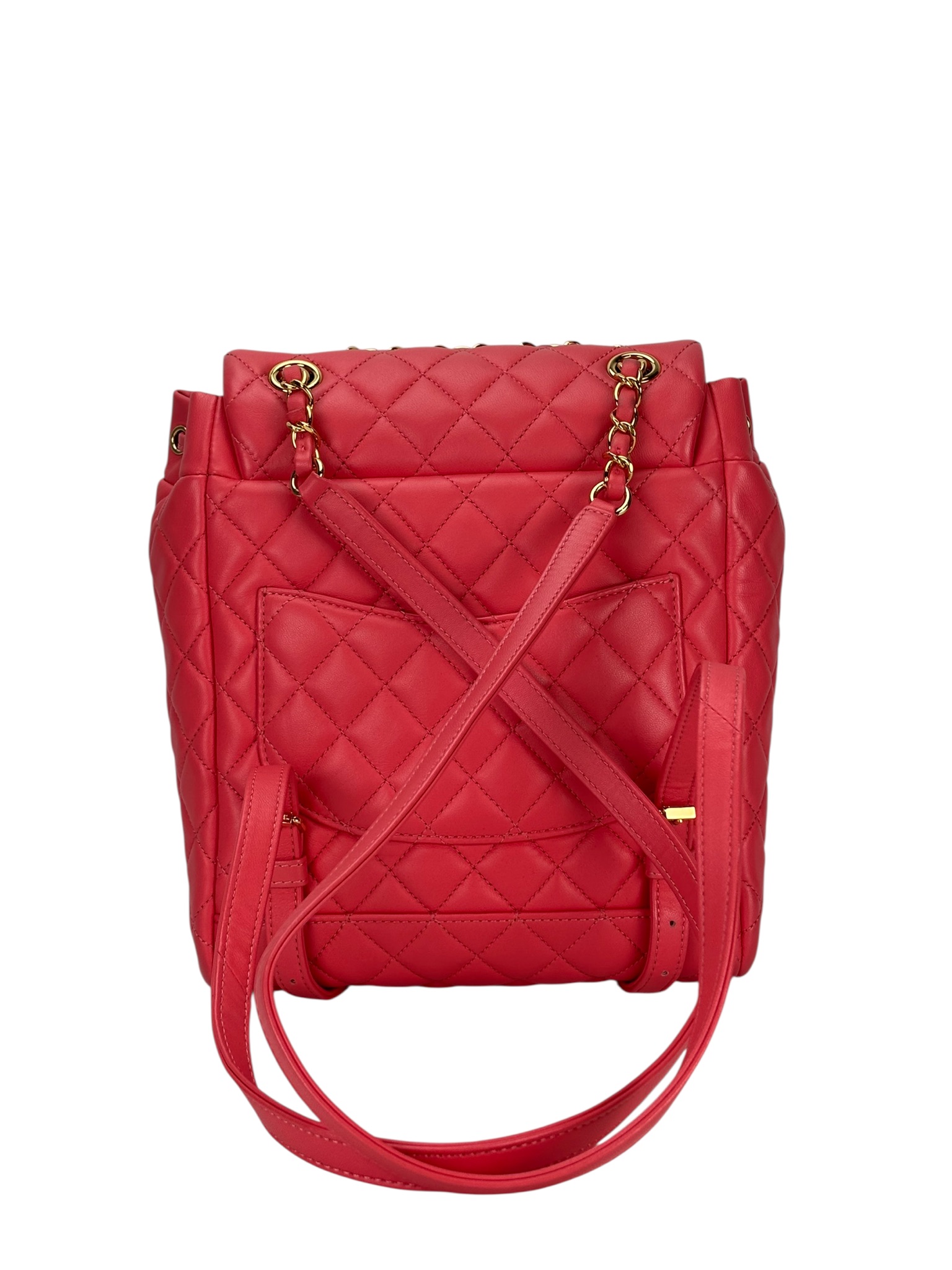 CHANEL - Pink Quilted Lambskin Urban Spirit Backpack