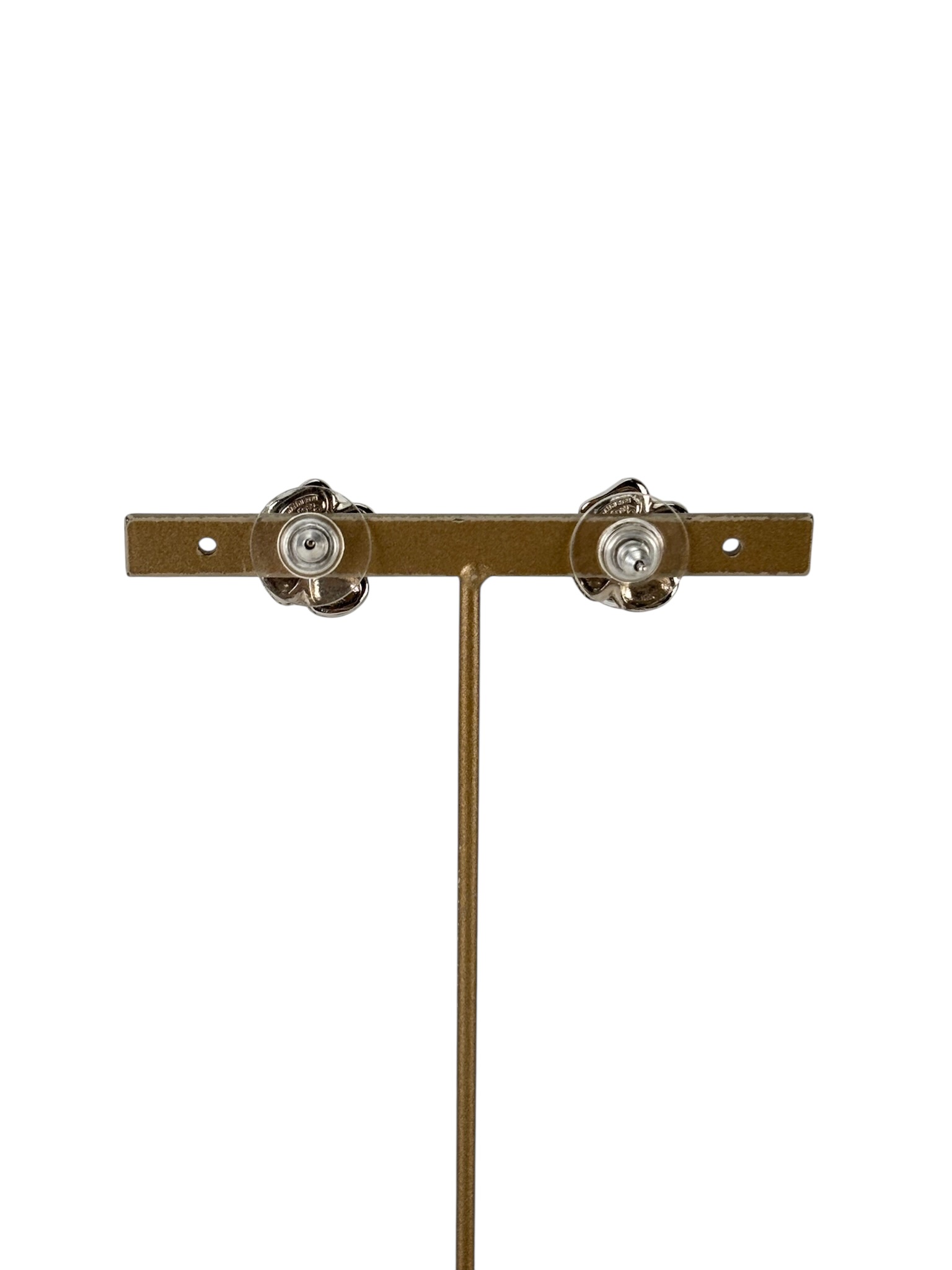 CHANEL - 08P Black Camellia Earrings