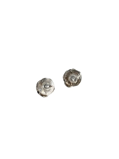 CHANEL - 08P Black Camellia Earrings