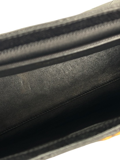 CHANEL - Black Caviar Wood Top Handle Bag