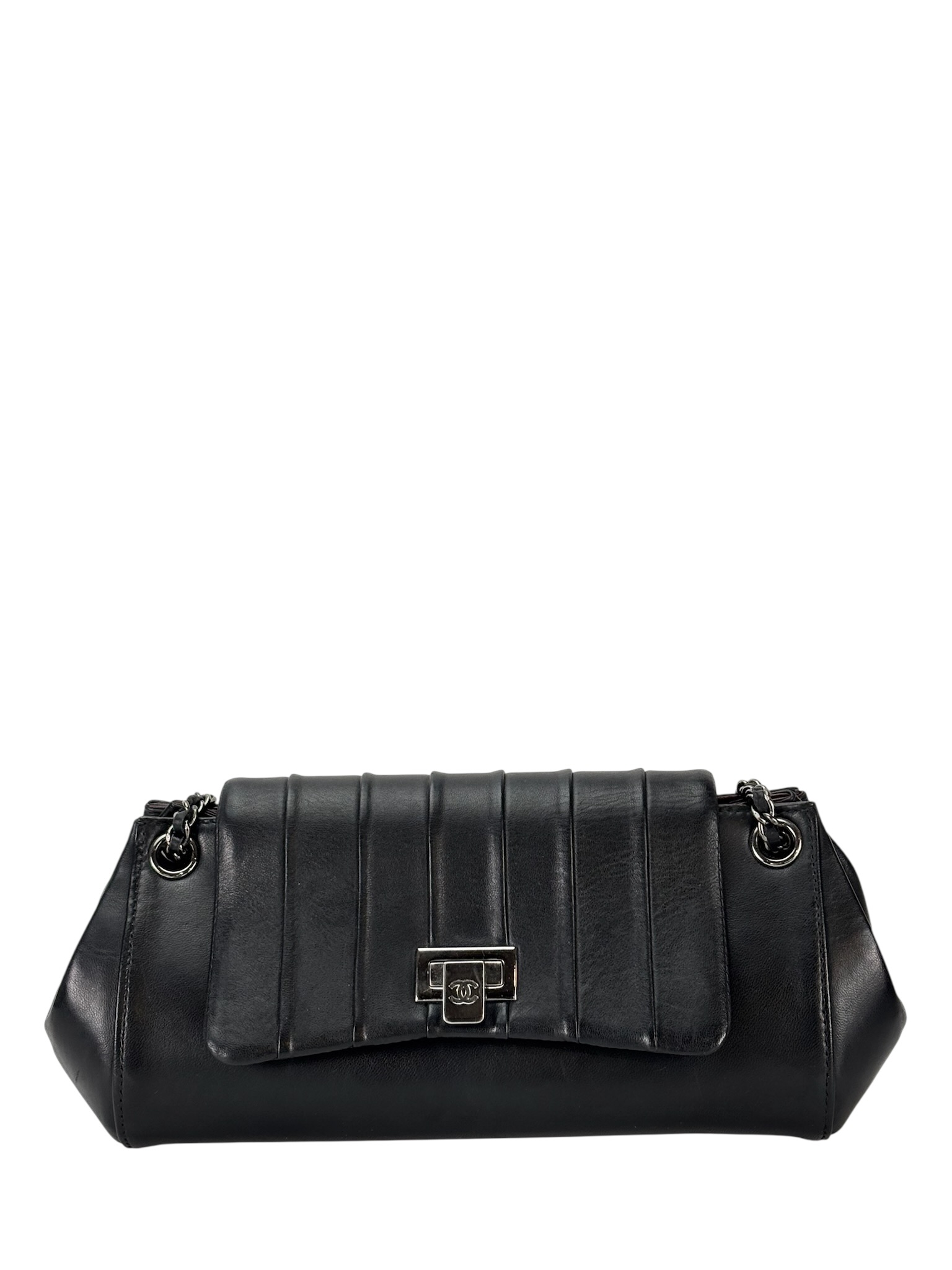 CHANEL Black Mademoiselle Ligne Flap Bag 