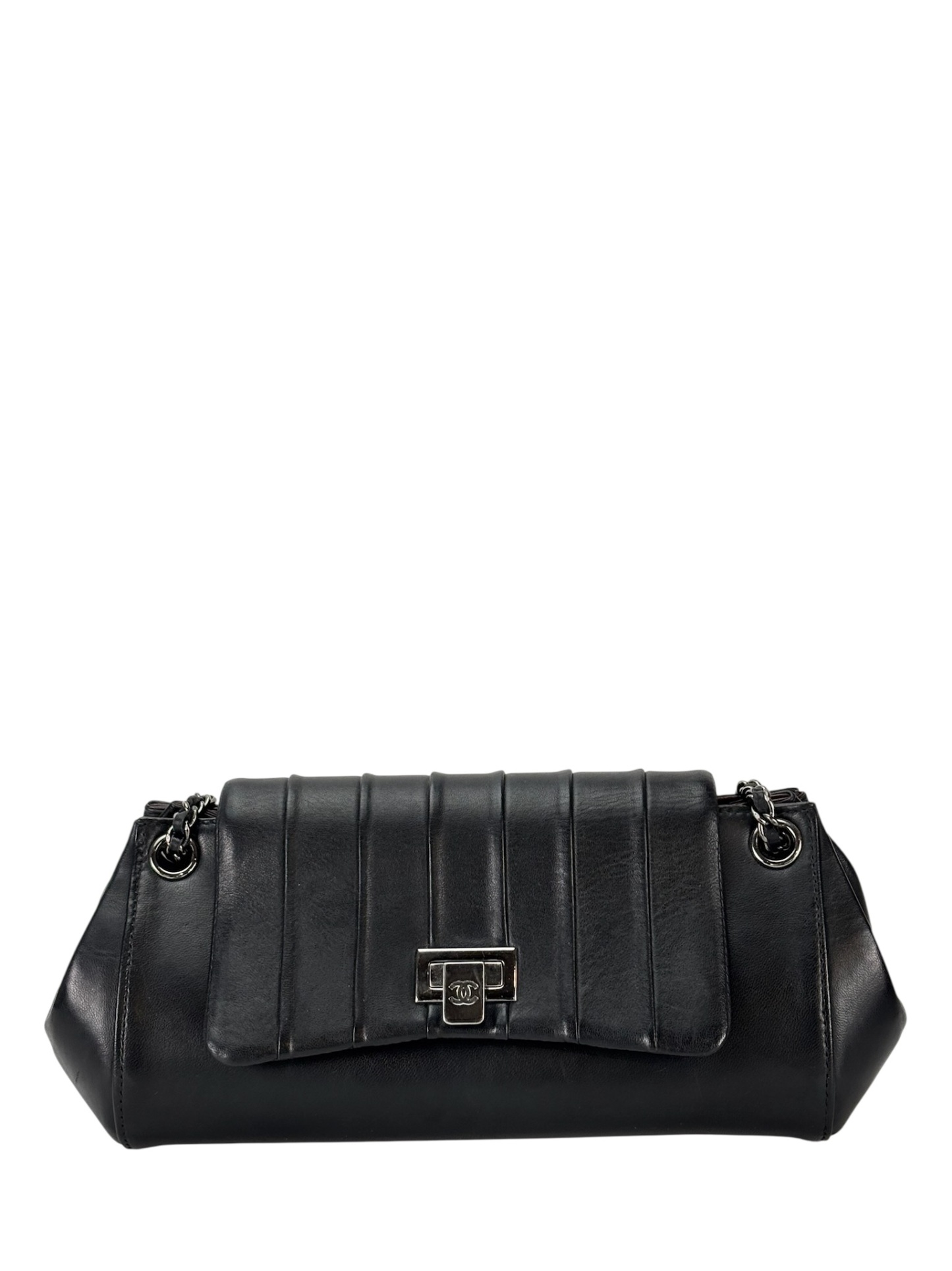 CHANEL Black Mademoiselle Ligne Flap Bag 