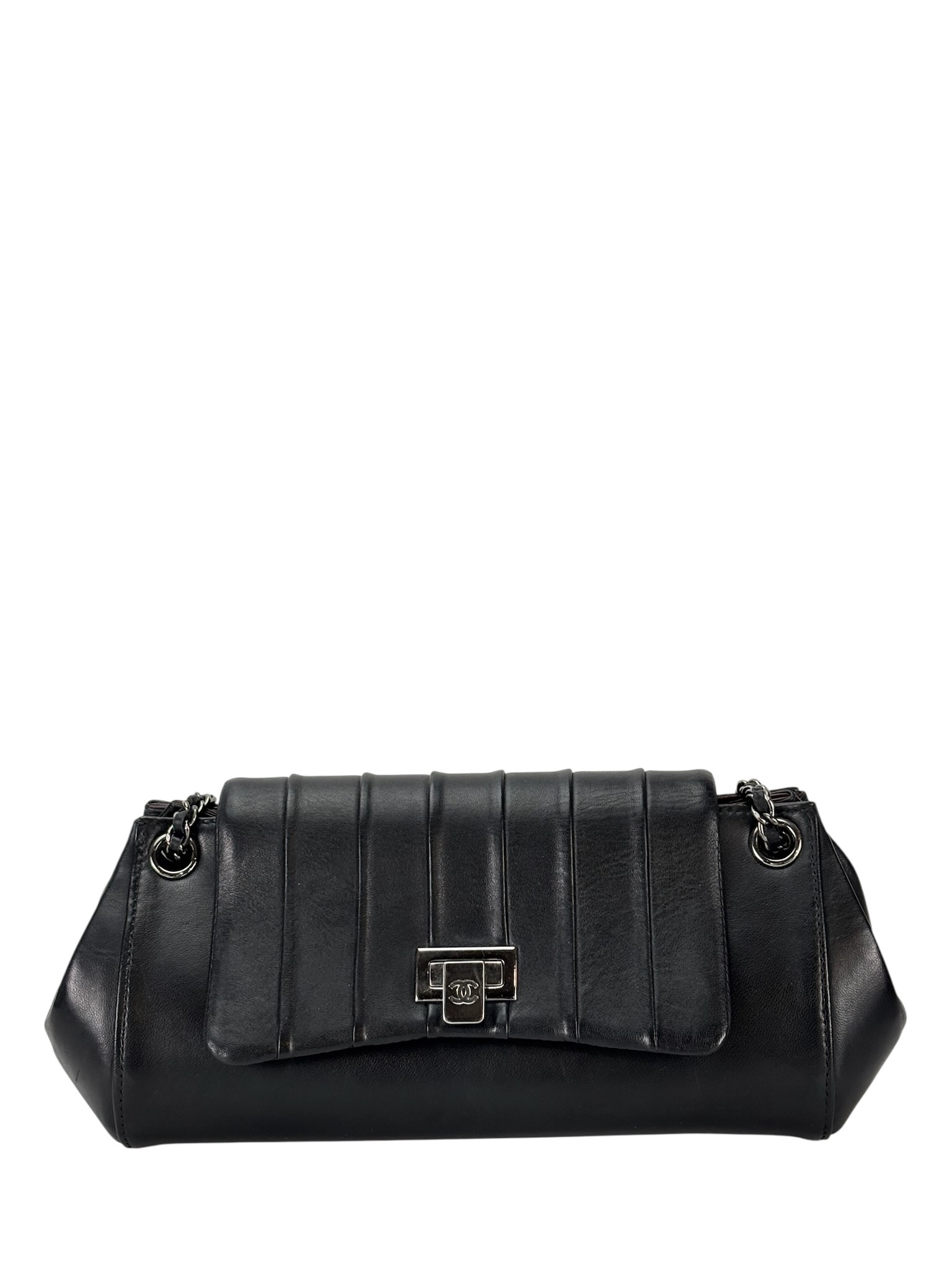 CHANEL Black Mademoiselle Ligne Flap Bag 