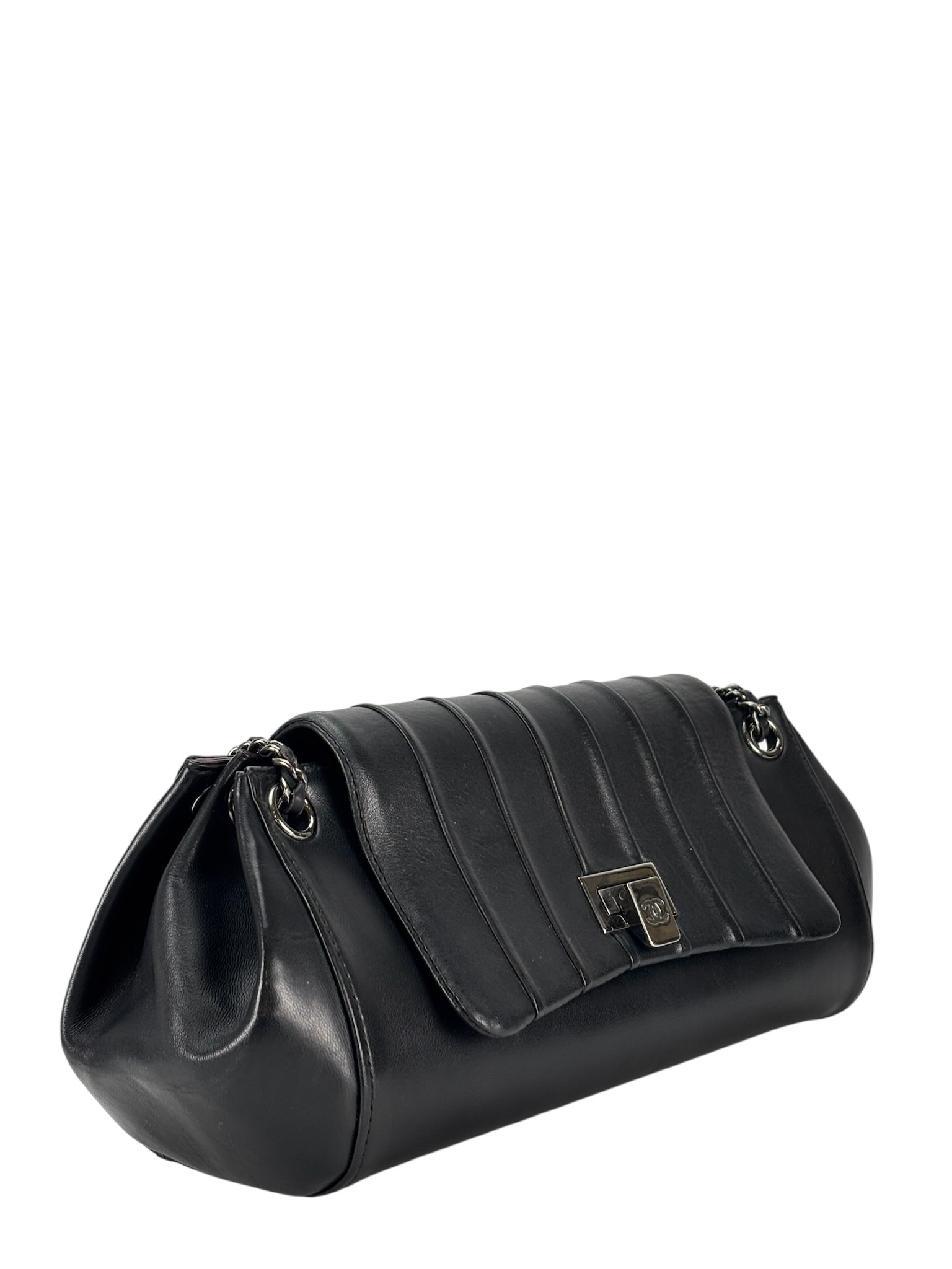 CHANEL Black Mademoiselle Ligne Flap Bag 