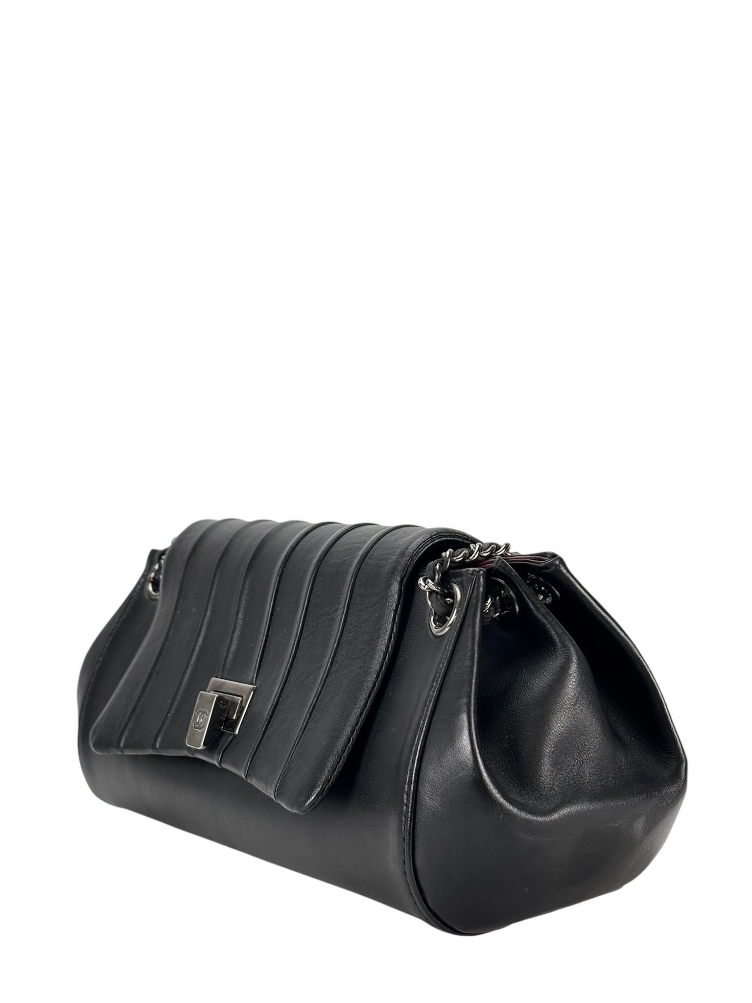 CHANEL Black Mademoiselle Ligne Flap Bag 