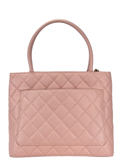 CHANEL - Pink Caviar Medallion Tote Handbag