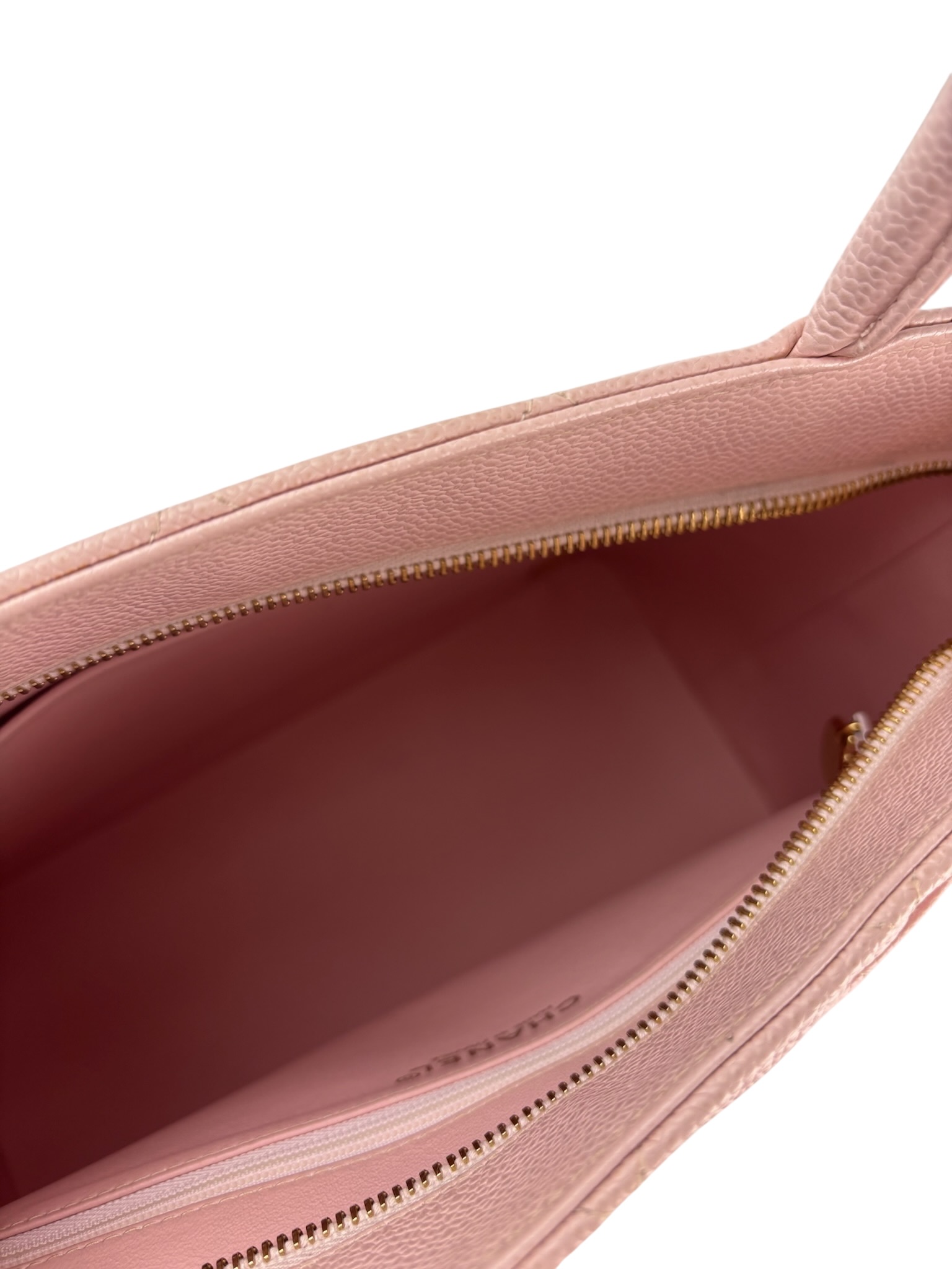 CHANEL - Pink Caviar Medallion Tote Handbag