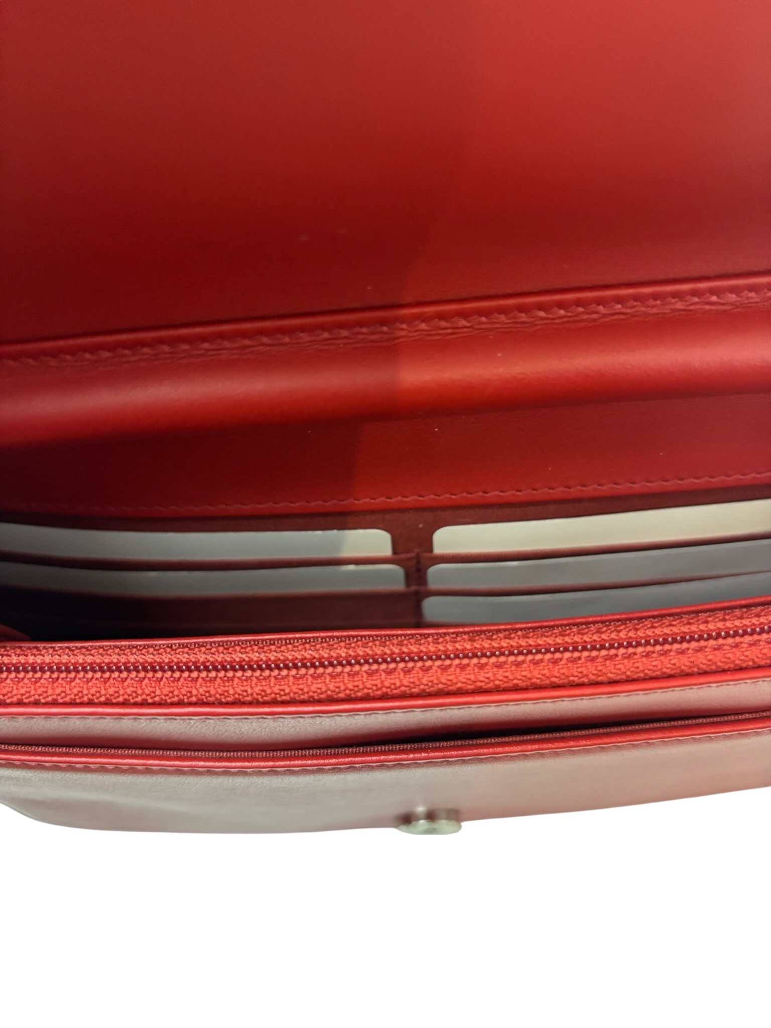 CHANEL - Medium Classic Double Flap Bag Orange Caviar Gold Hardware (CF25) 