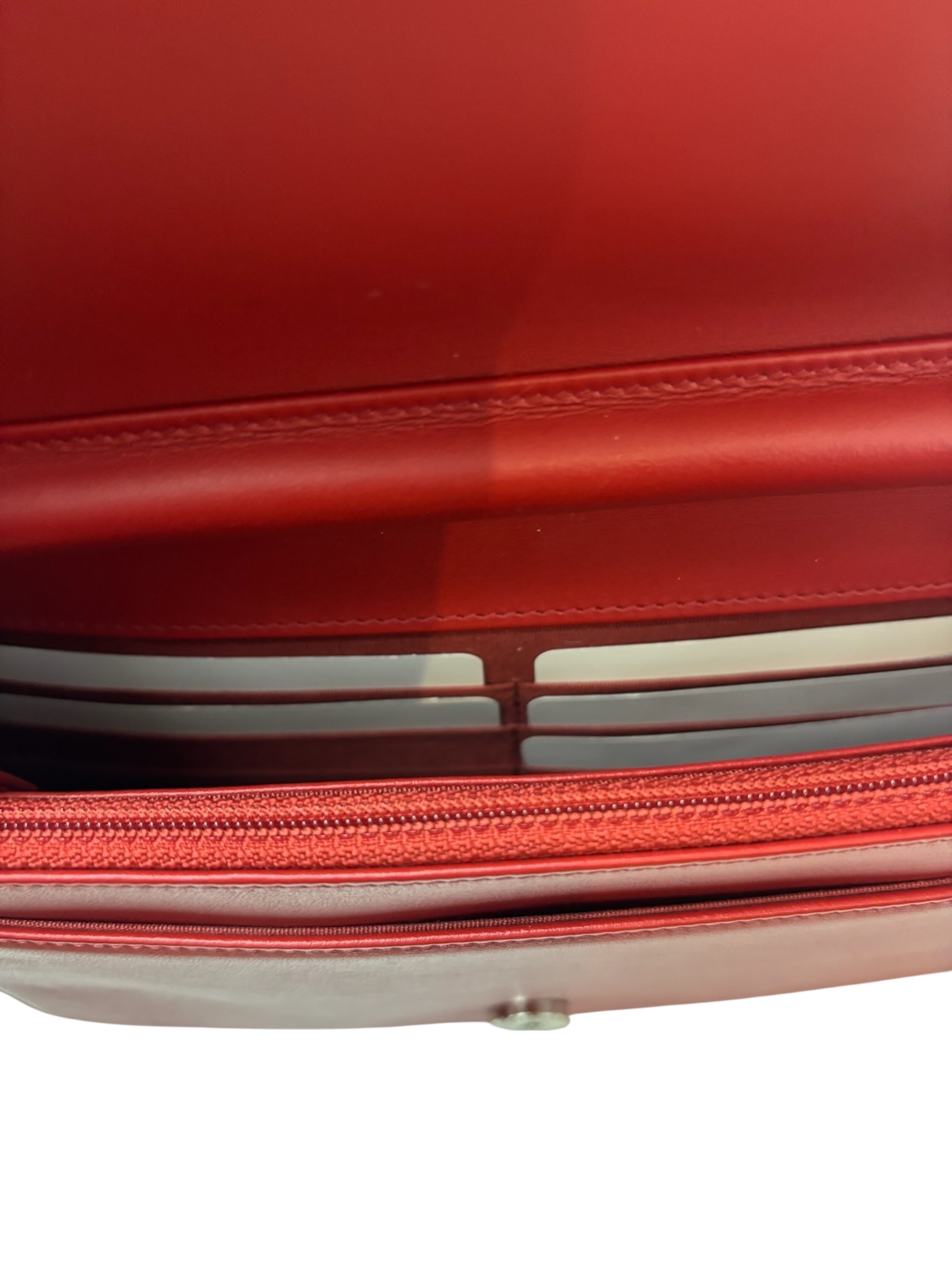 CHANEL - Medium Classic Double Flap Bag Orange Caviar Gold Hardware (CF25) 