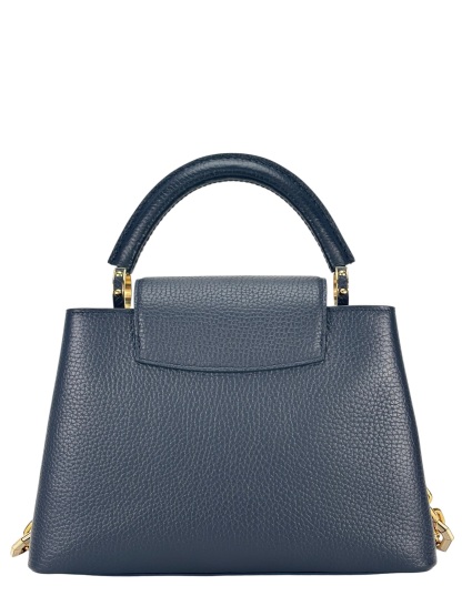 LOUIS VUITTON - Capucines BB Navy Calfskin Handbag 