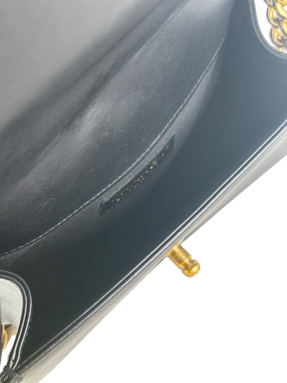  CHANEL - Medium Boy Flap Bag Black Lambskin Gold Hardware
