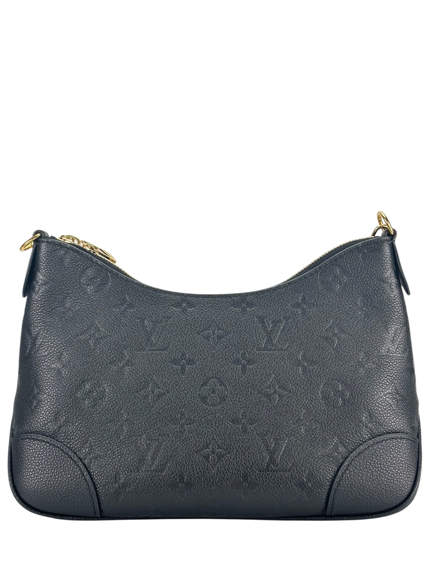 LOUIS VUITTON - Black Silk Satin Mini Boulogne Bag Monogram 