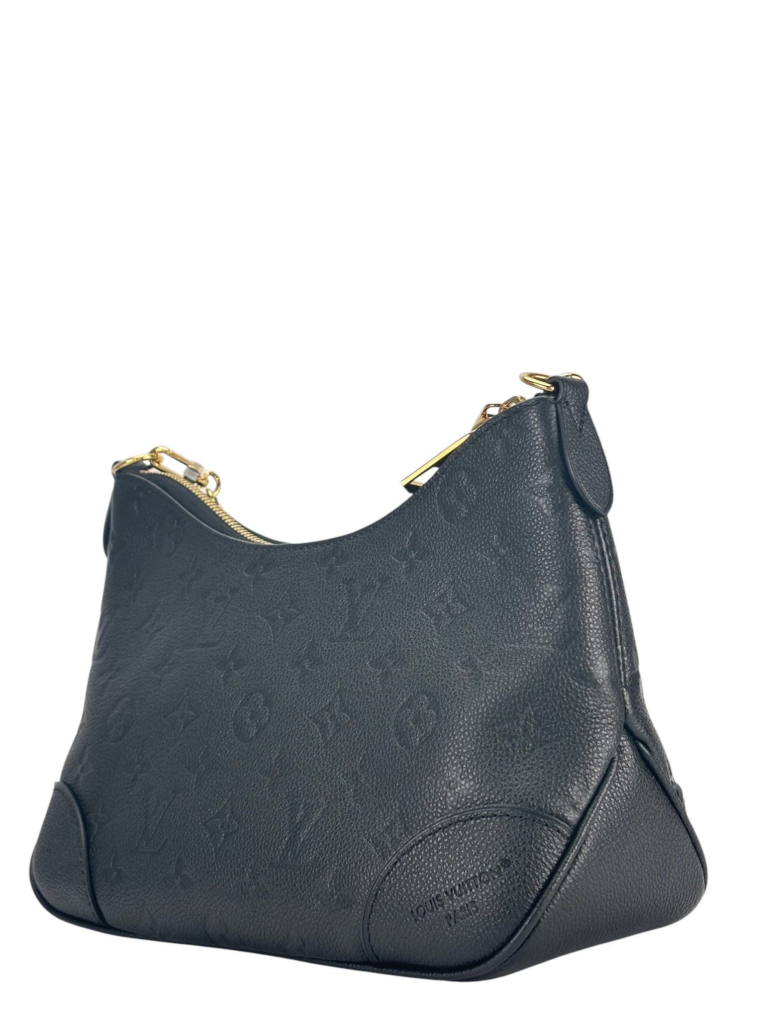 LOUIS VUITTON - Black Silk Satin Mini Boulogne Bag Monogram 
