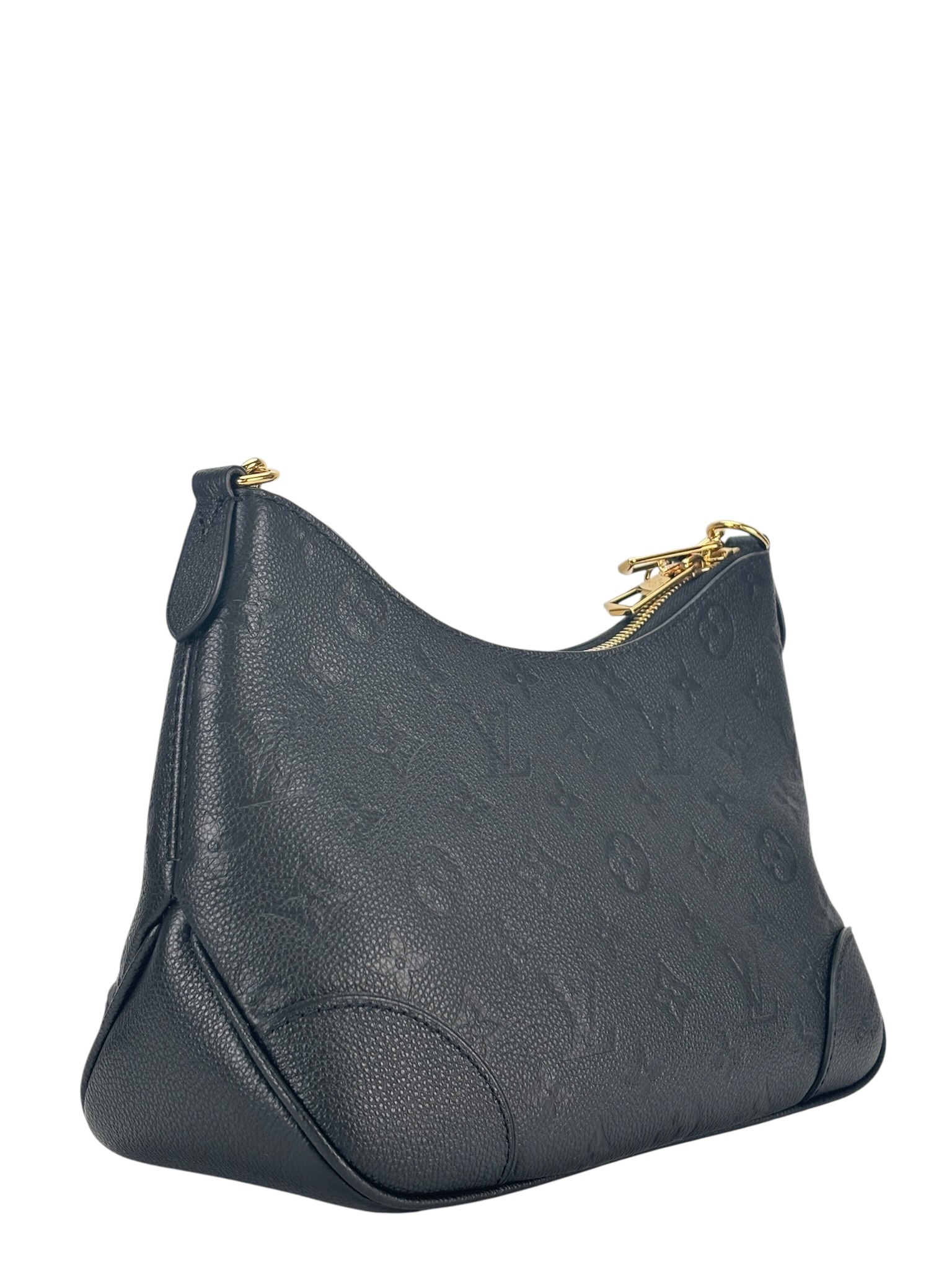 LOUIS VUITTON - Black Silk Satin Mini Boulogne Bag Monogram 