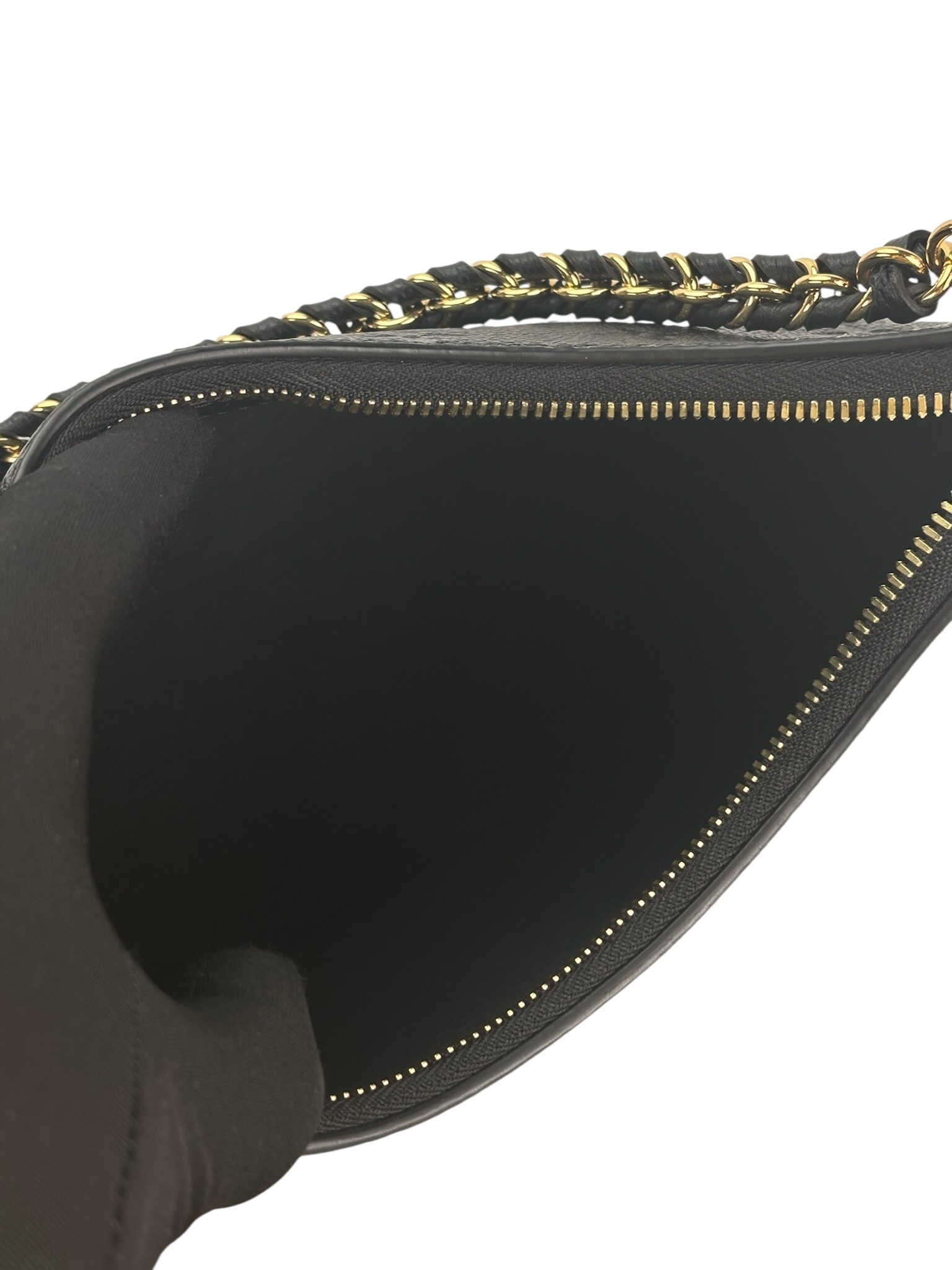 LOUIS VUITTON - Black Silk Satin Mini Boulogne Bag Monogram 