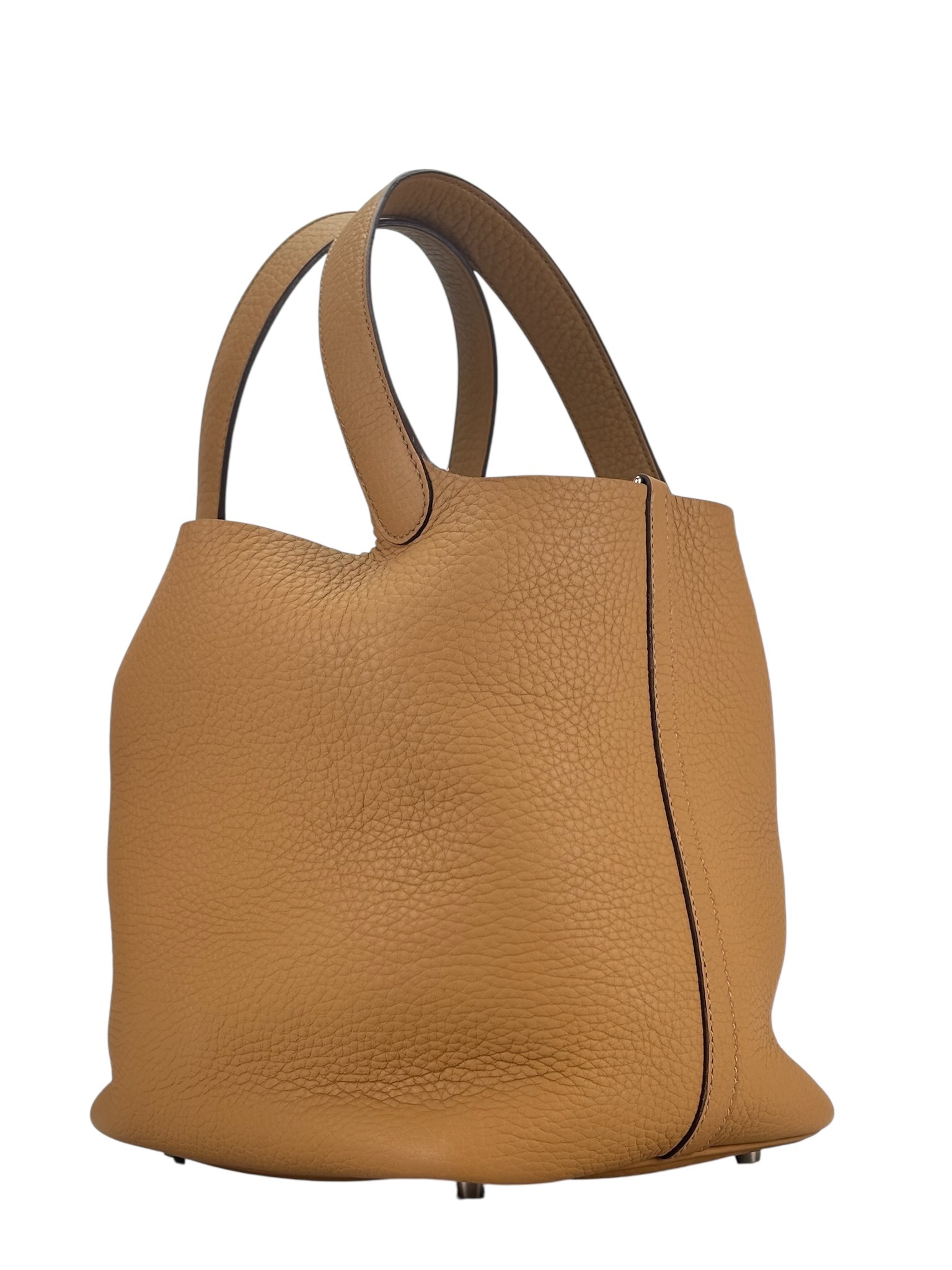 HERMES - Picotin PM Picotin 22 Biscuit TC Palladium Hardware