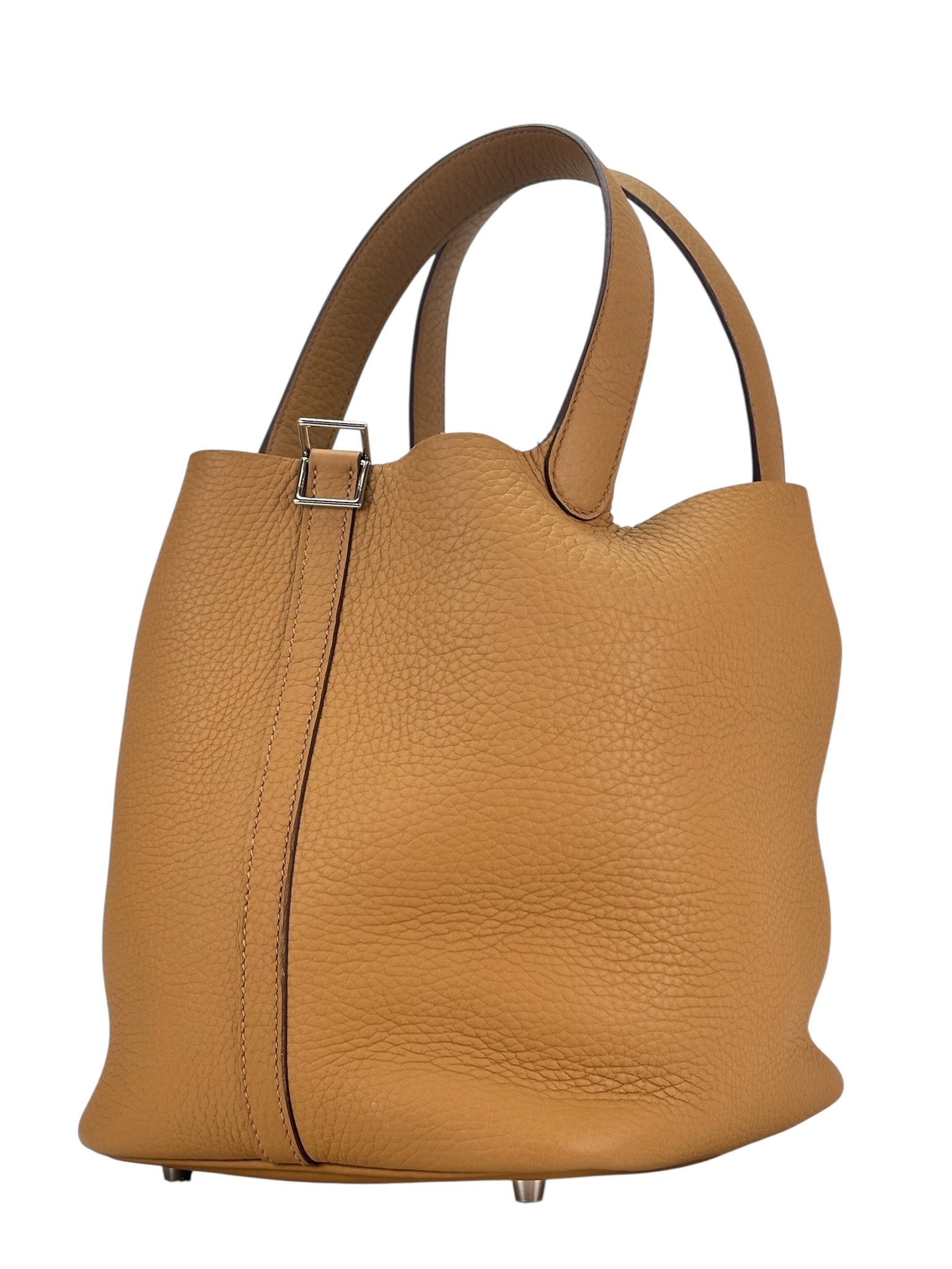 HERMES - Picotin PM Picotin 22 Biscuit TC Palladium Hardware