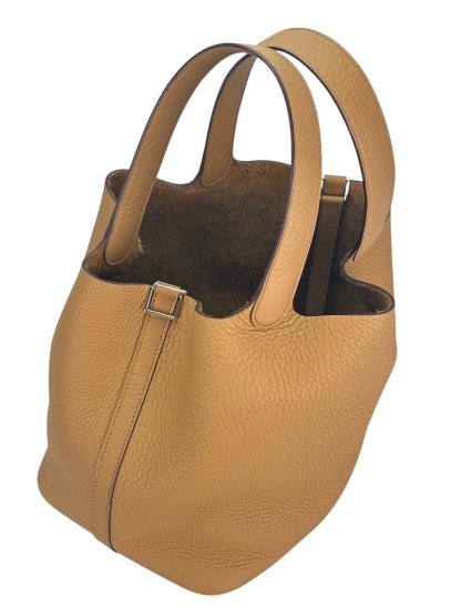 HERMES - Picotin PM Picotin 22 Biscuit TC Palladium Hardware