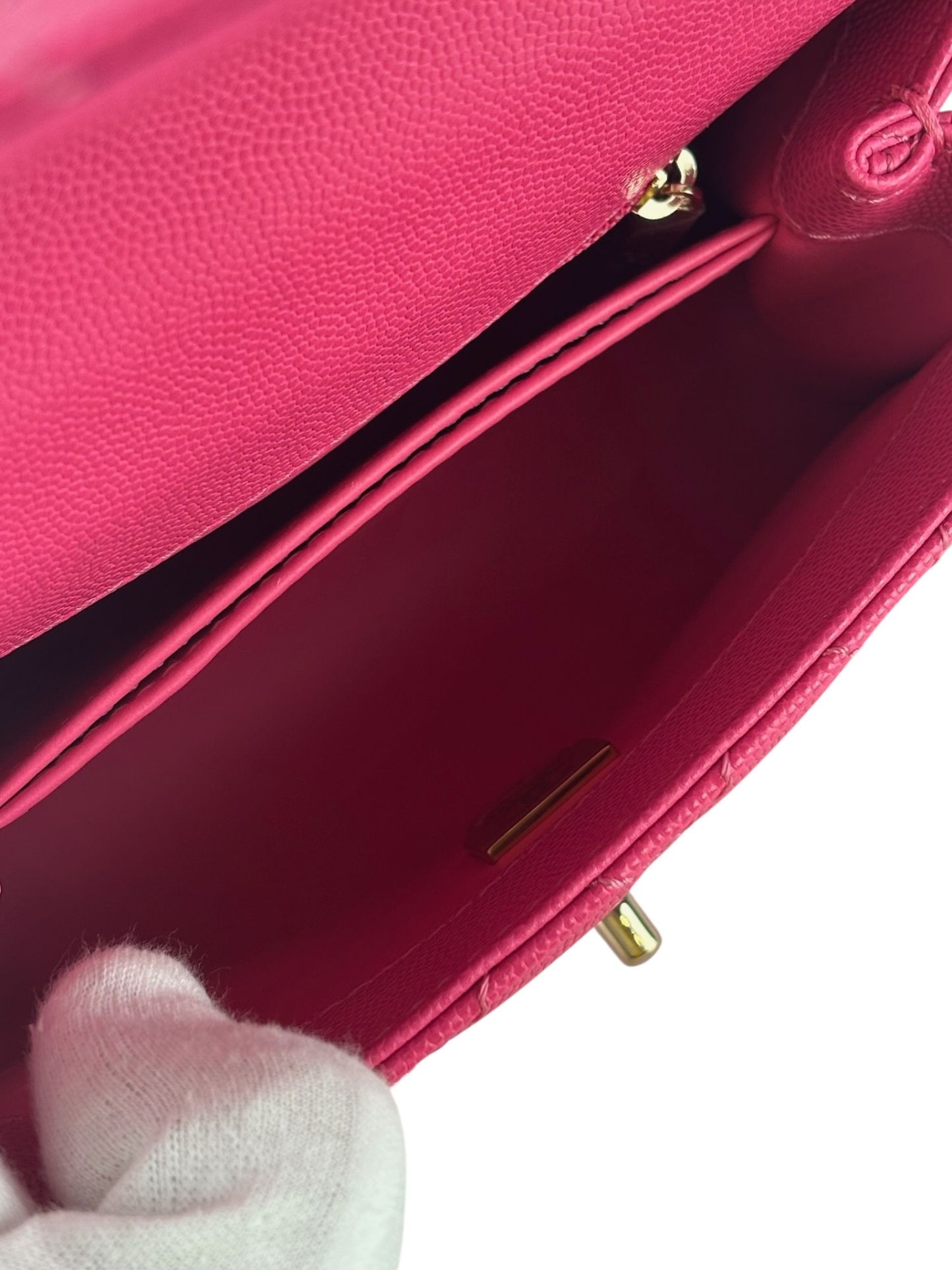 CHANEL - Pink Caviar Matelasse Neon Skin Coco Handle Bag