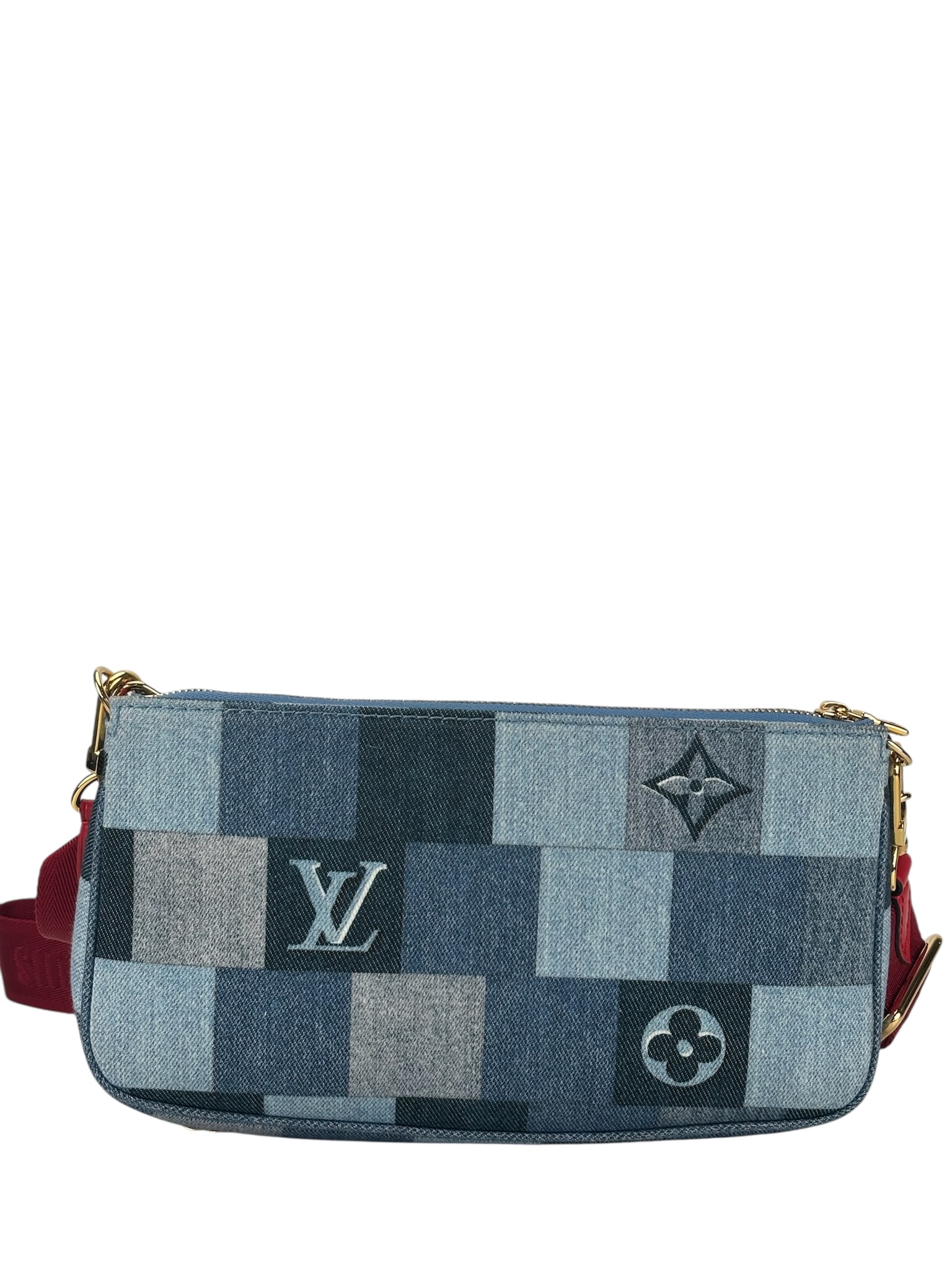 LOUIS VUITTON - Multi Pochette Accessoires Blue Denim Bag