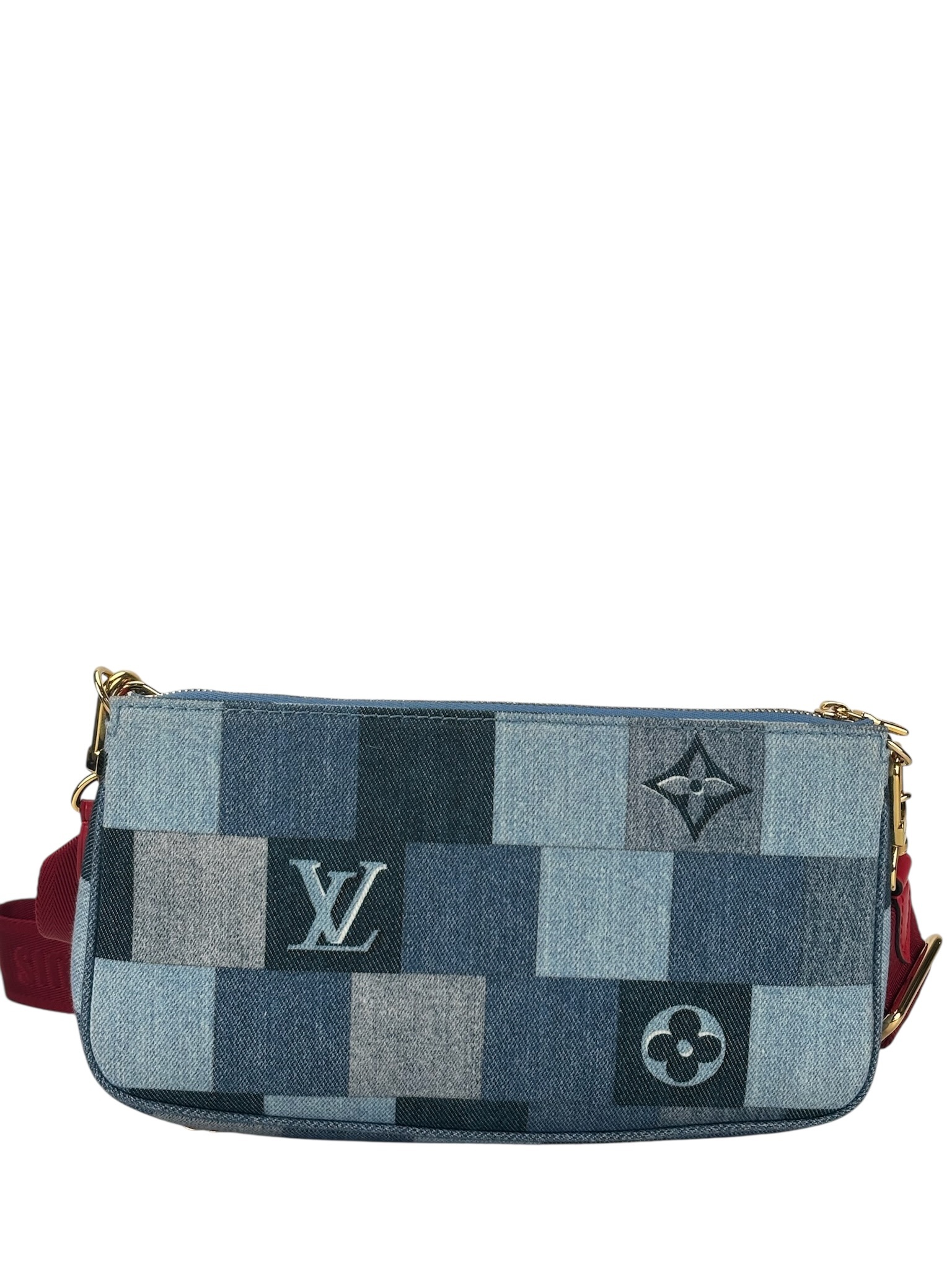 LOUIS VUITTON - Multi Pochette Accessoires Blue Denim Bag