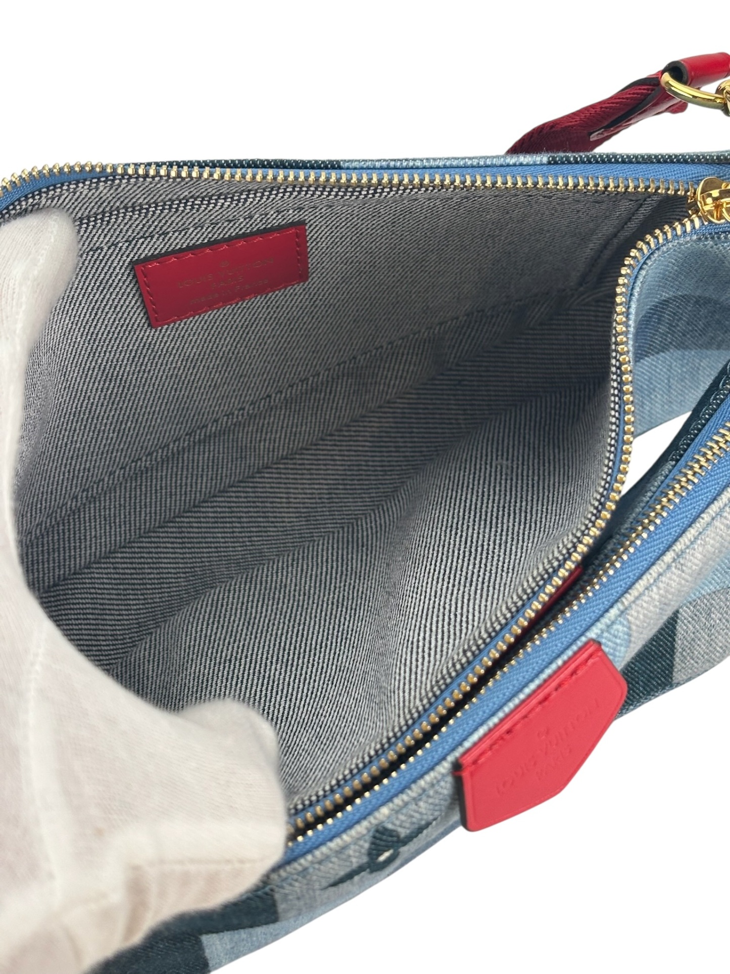 LOUIS VUITTON - Multi Pochette Accessoires Blue Denim Bag