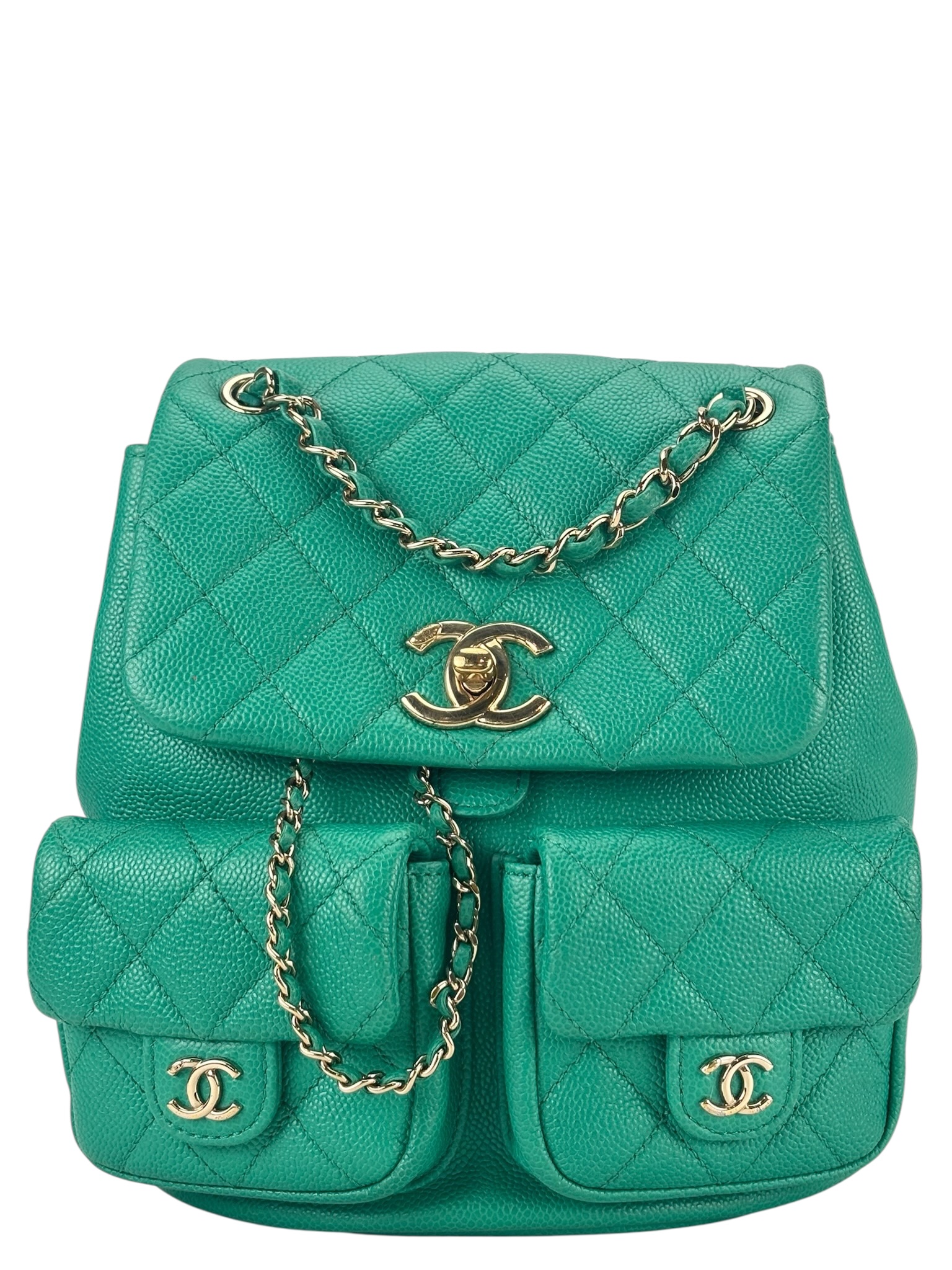 CHANEL - Green Caviar Duma Backpack