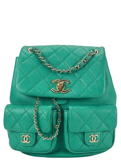 CHANEL - Green Caviar Duma Backpack