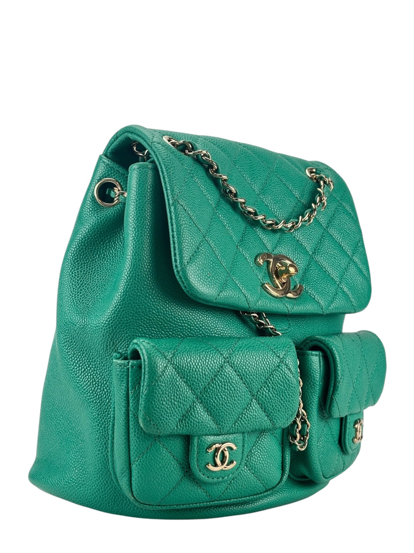 CHANEL - Green Caviar Duma Backpack
