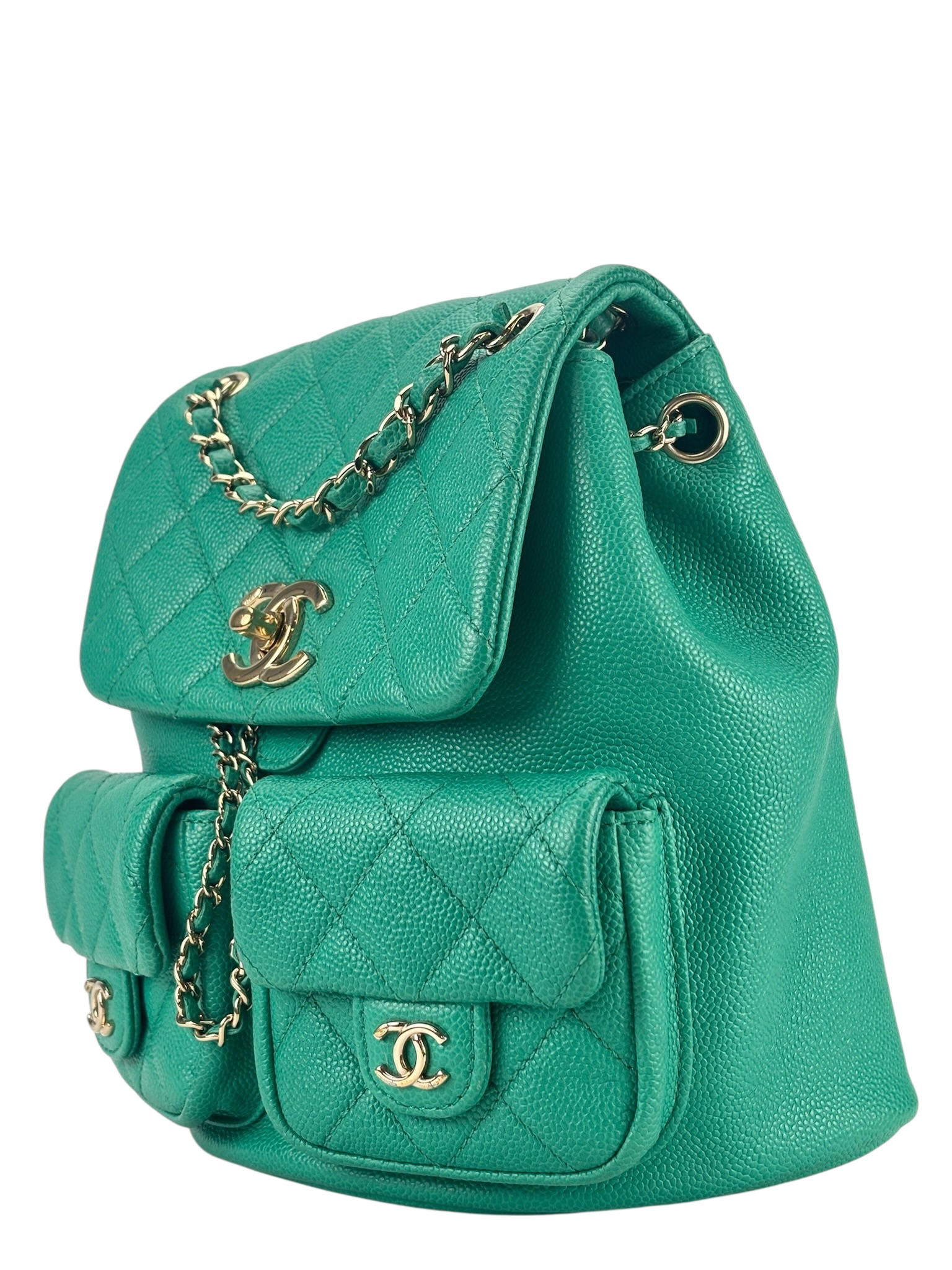 CHANEL - Green Caviar Duma Backpack