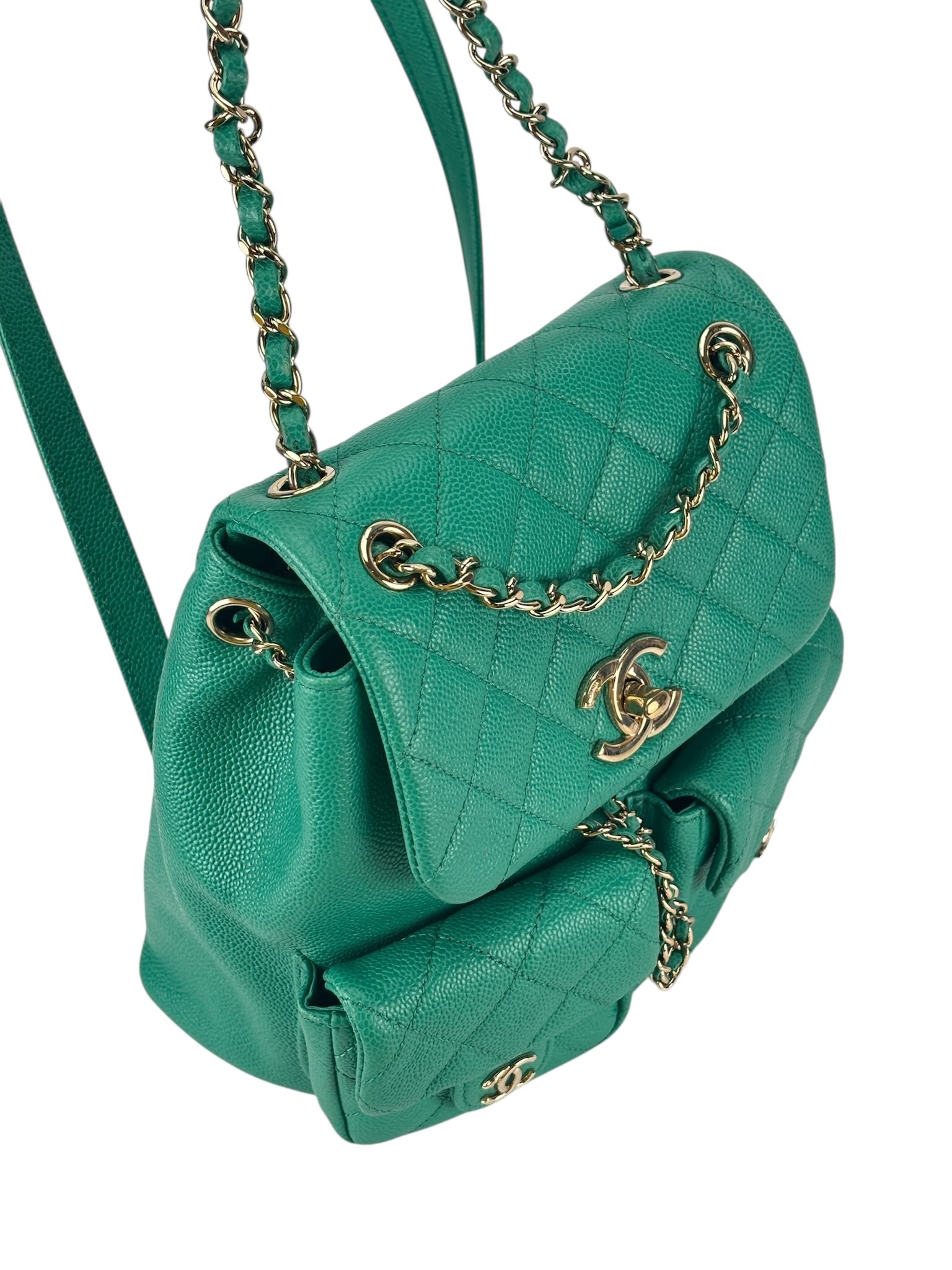 CHANEL - Green Caviar Duma Backpack
