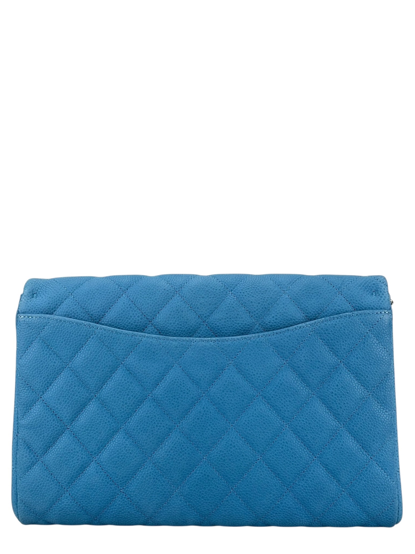 CHANEL - Blue Iridescent Caviar Shoulder Bag  