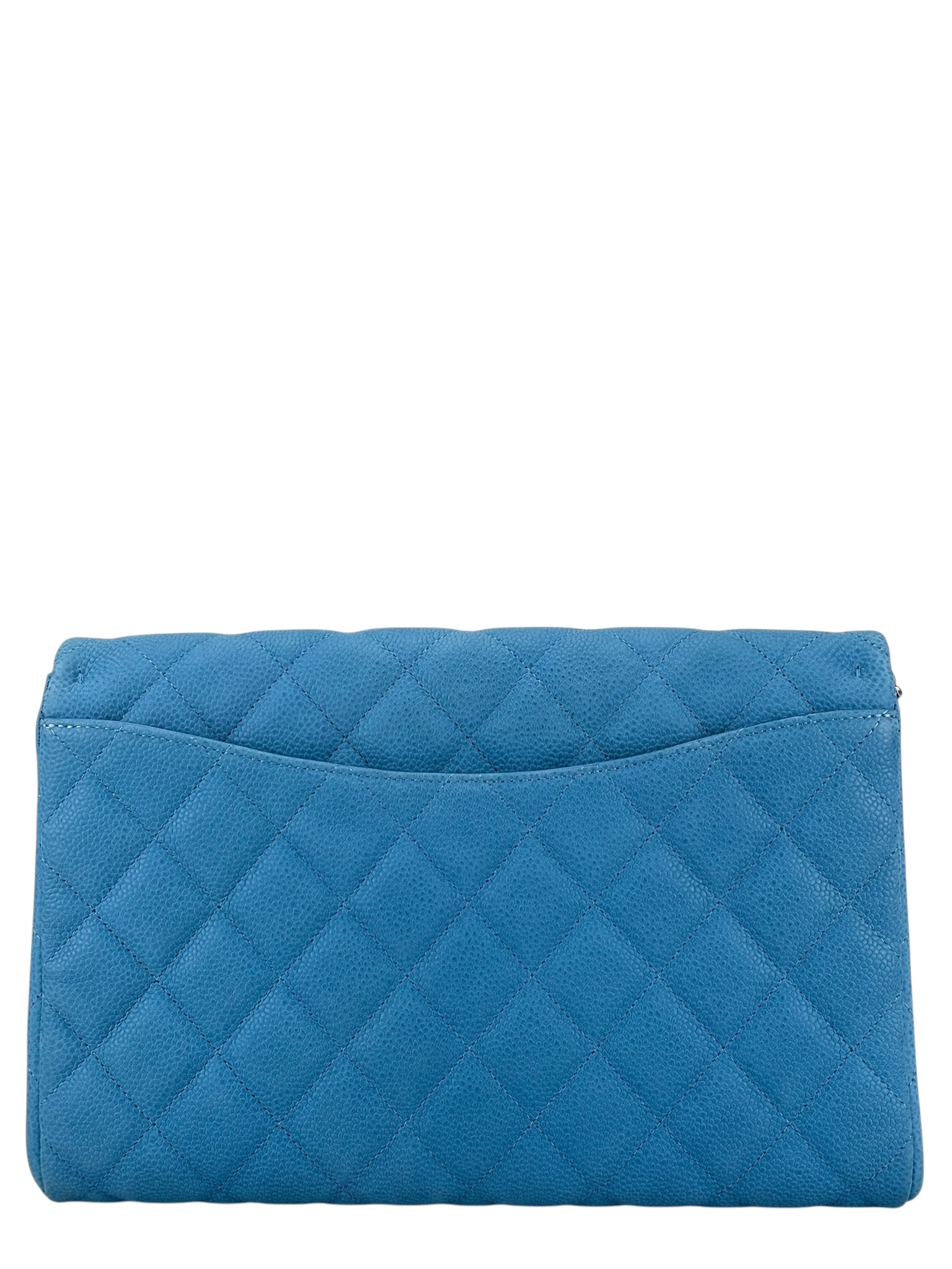 CHANEL - Blue Iridescent Caviar Shoulder Bag  