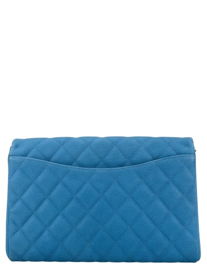CHANEL - Blue Iridescent Caviar Shoulder Bag  
