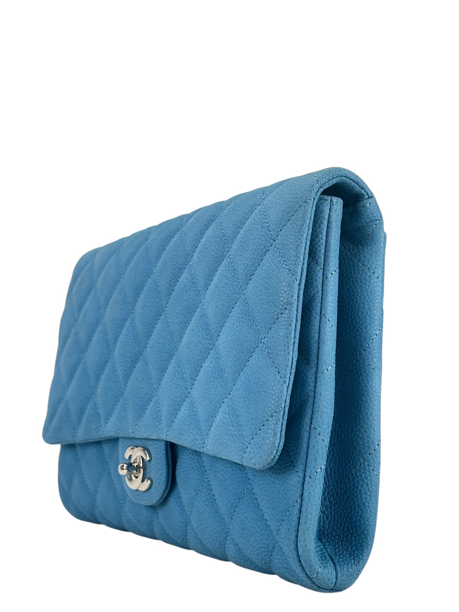 CHANEL - Blue Iridescent Caviar Shoulder Bag  
