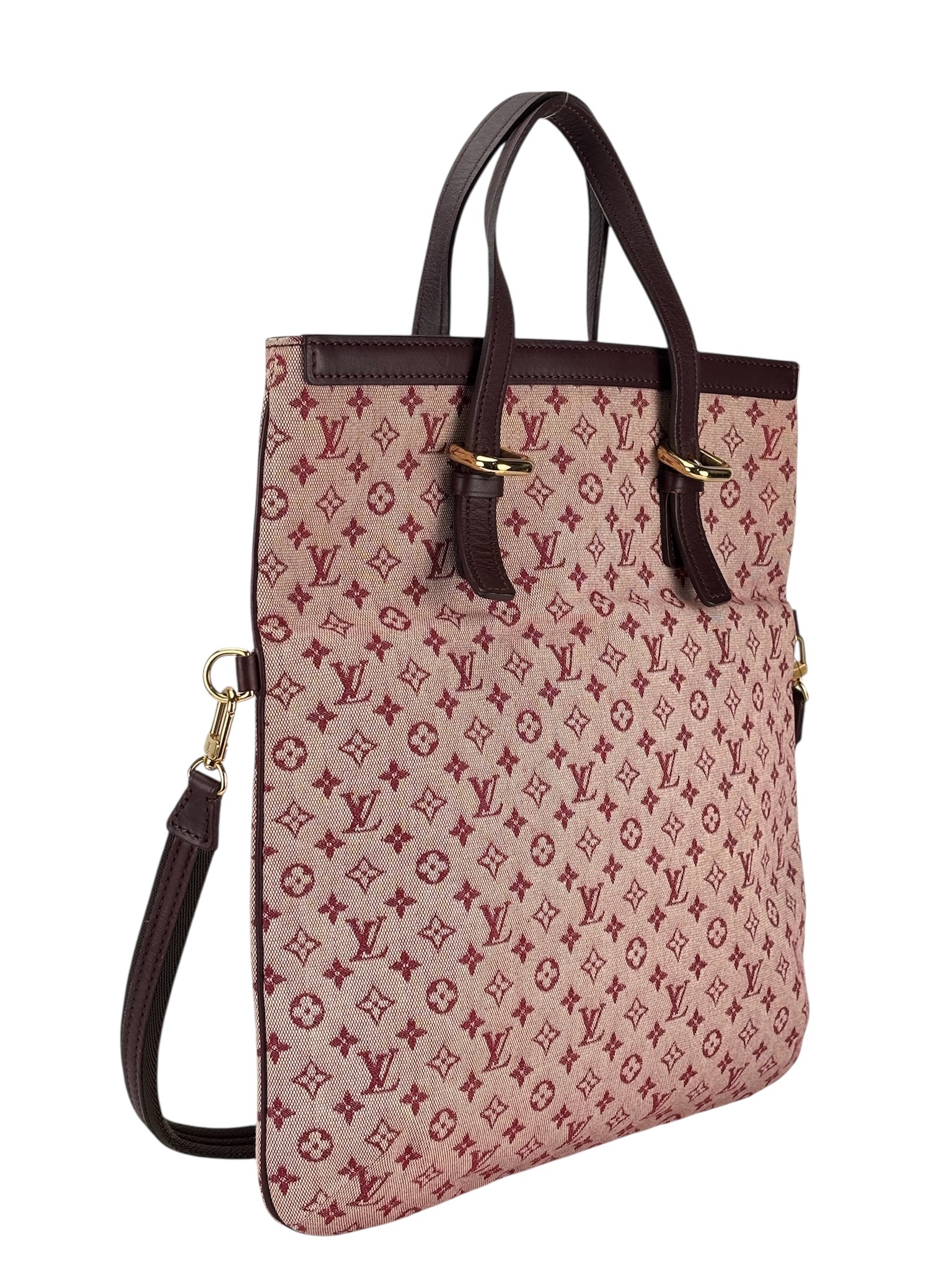 LOUIS VUITTON - Canvas Monogram Francoise Bag Red