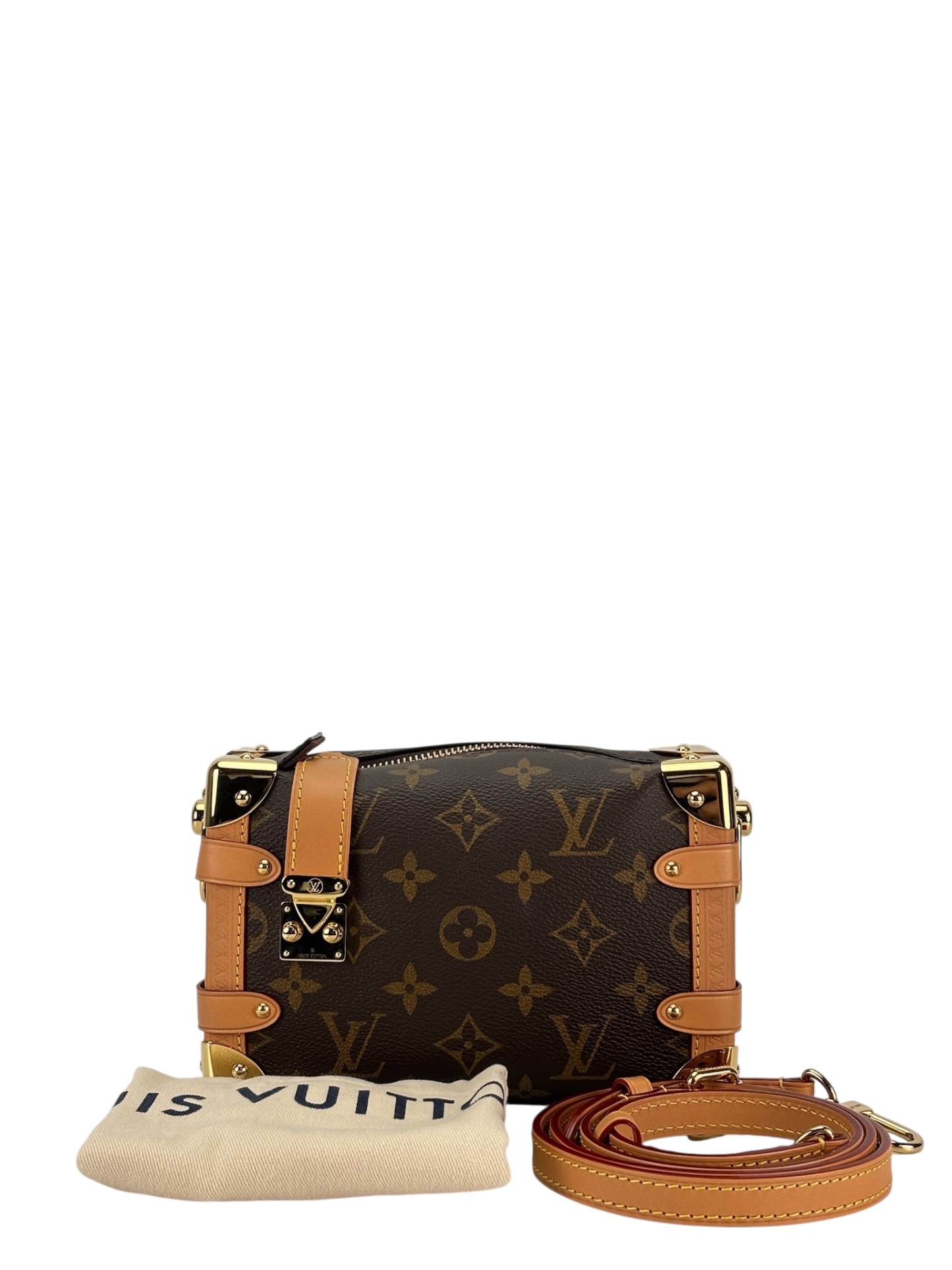 LOUIS VUITTON - Canvas Monogram Side Trunk Small Handbag