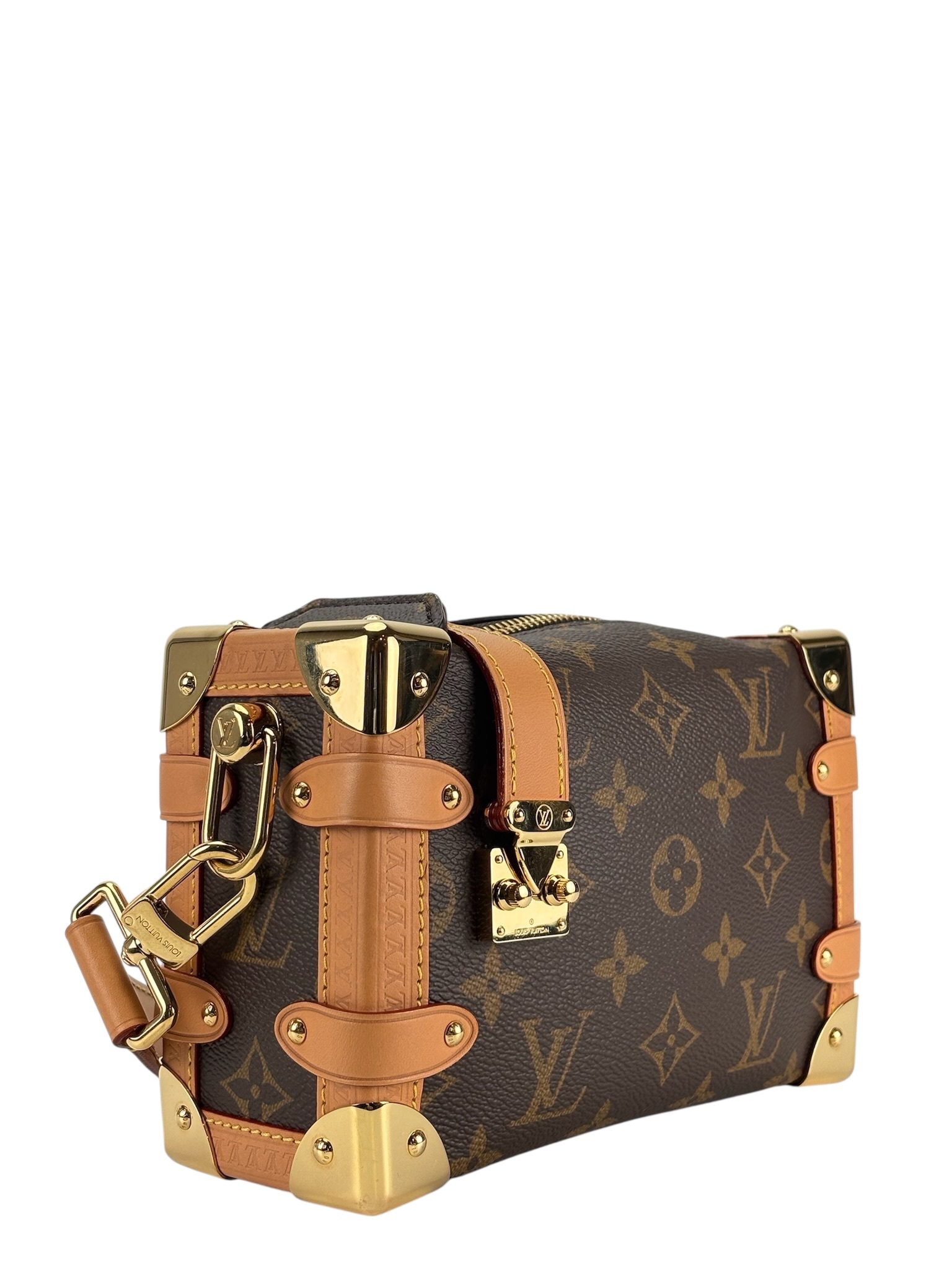 LOUIS VUITTON - Canvas Monogram Side Trunk Small Handbag