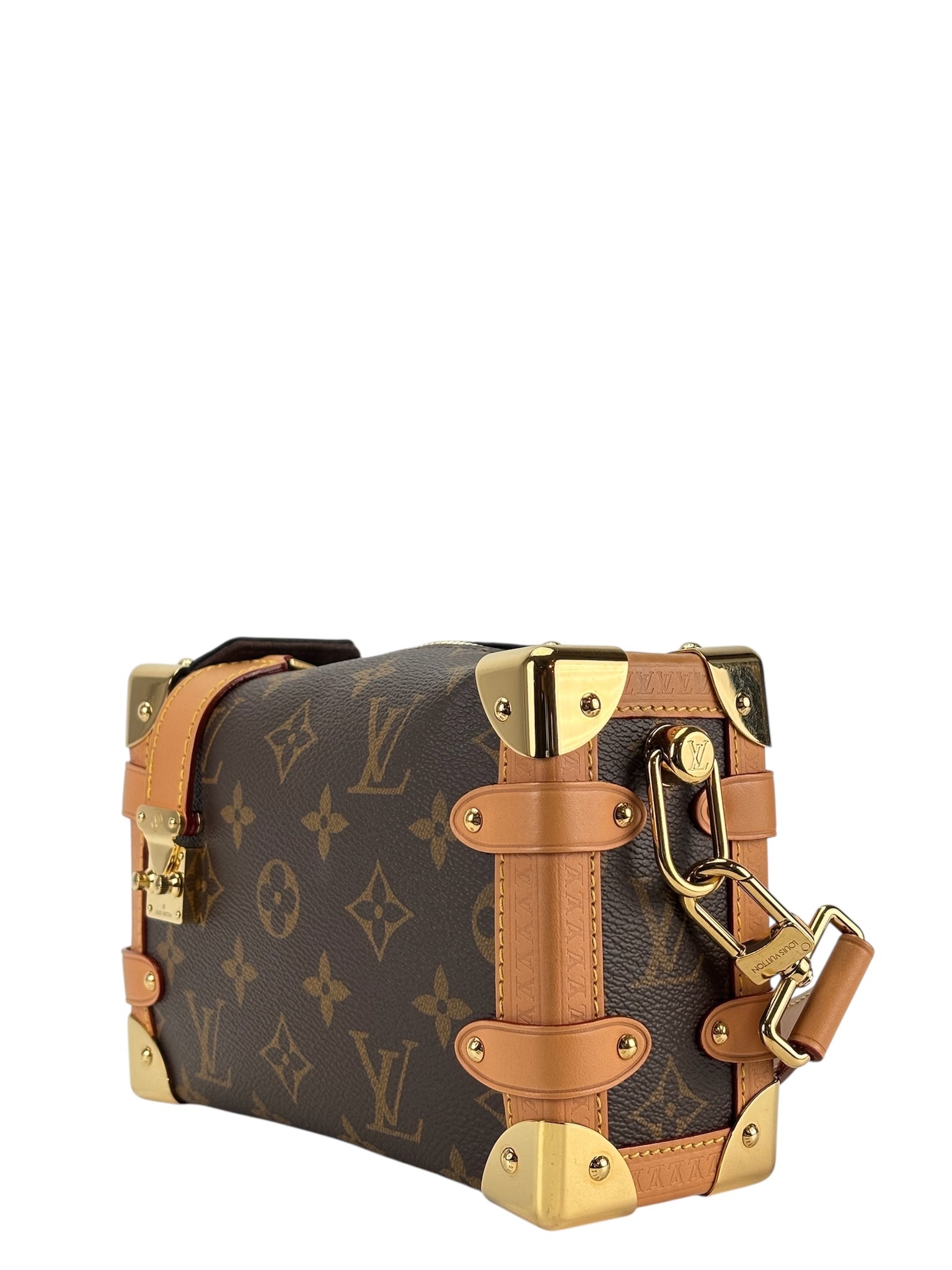 LOUIS VUITTON - Canvas Monogram Side Trunk Small Handbag