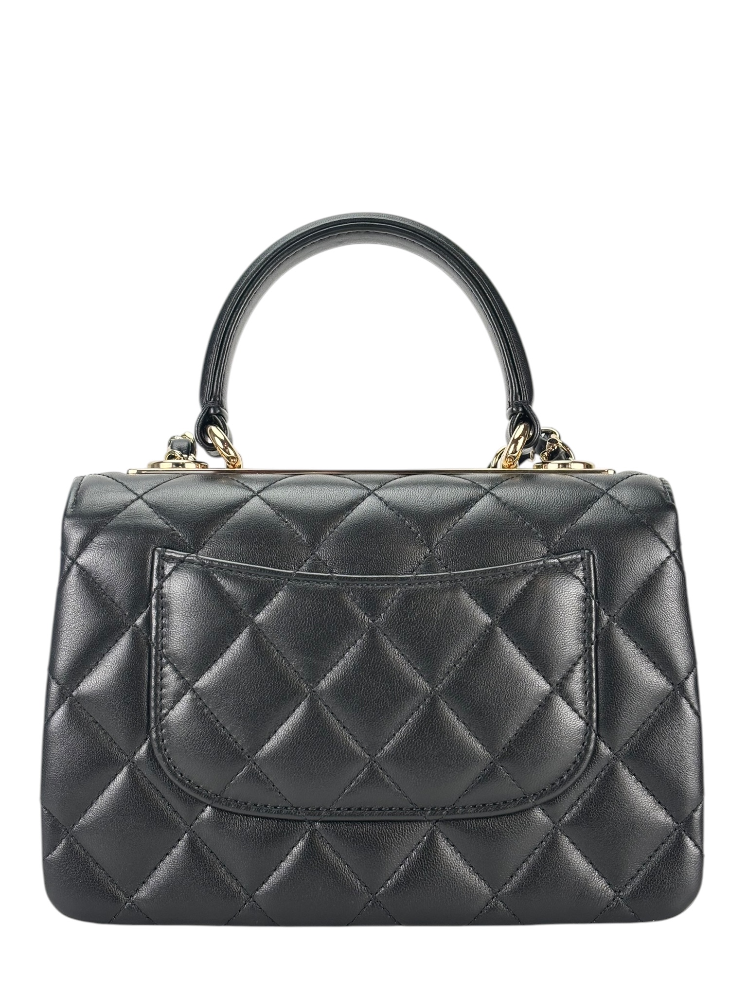 CHANEL - 24S Black Lambskin Trendy CC Top Handle
