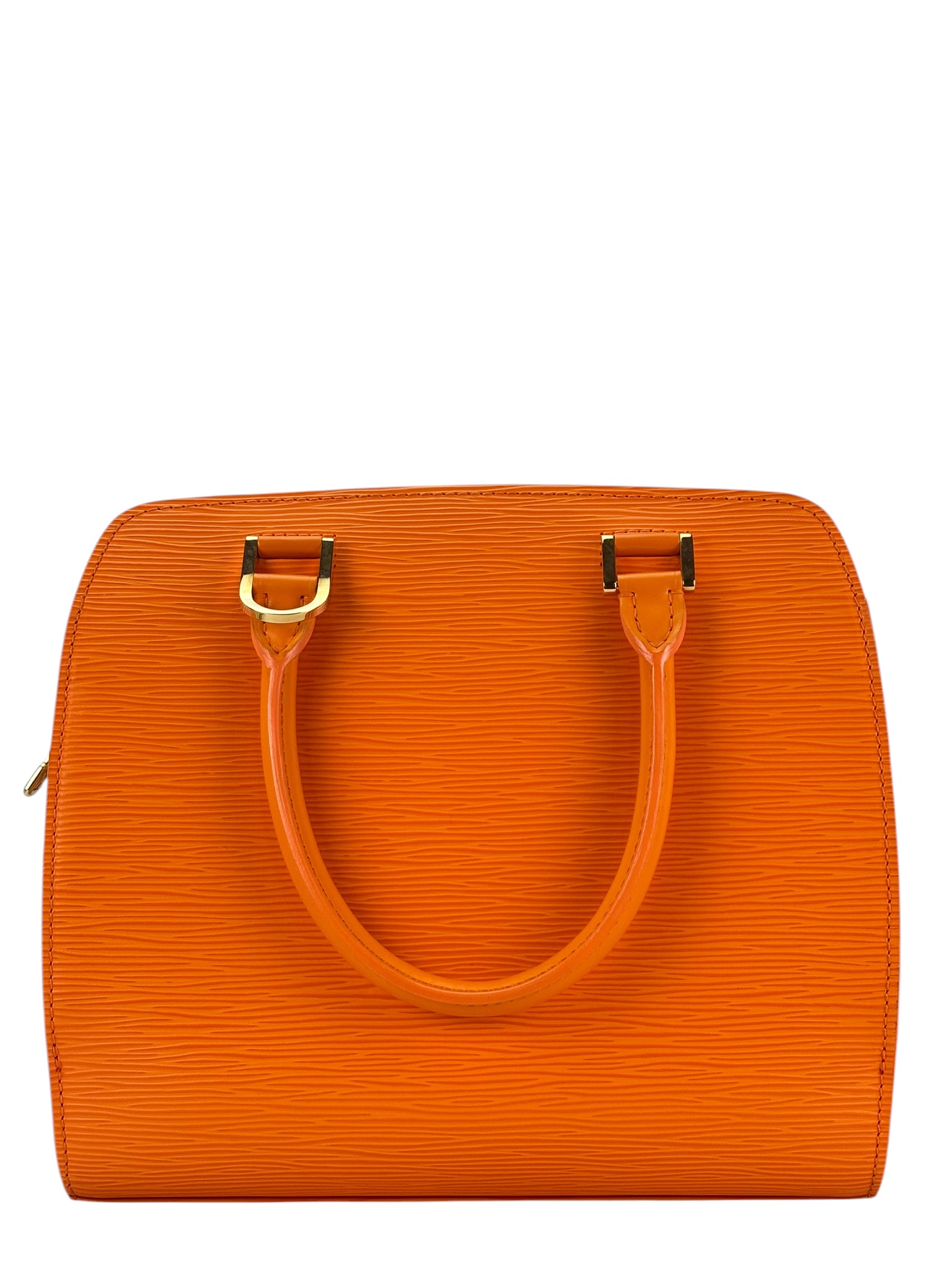 LOUIS VUITTON - Orange Pont Neuf PM Handbag Epi