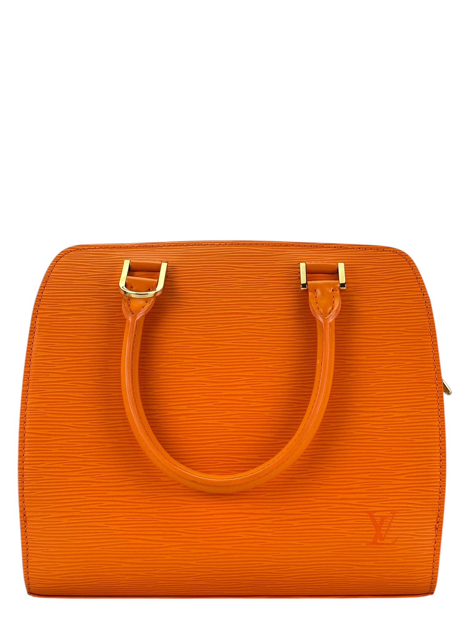 LOUIS VUITTON - Orange Pont Neuf PM Handbag Epi