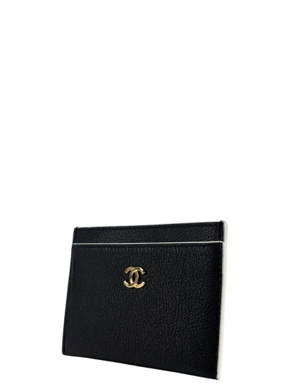 CHANEL - 26S Black Calfskin Card Holder Small – Camellia Vintage Tokyo