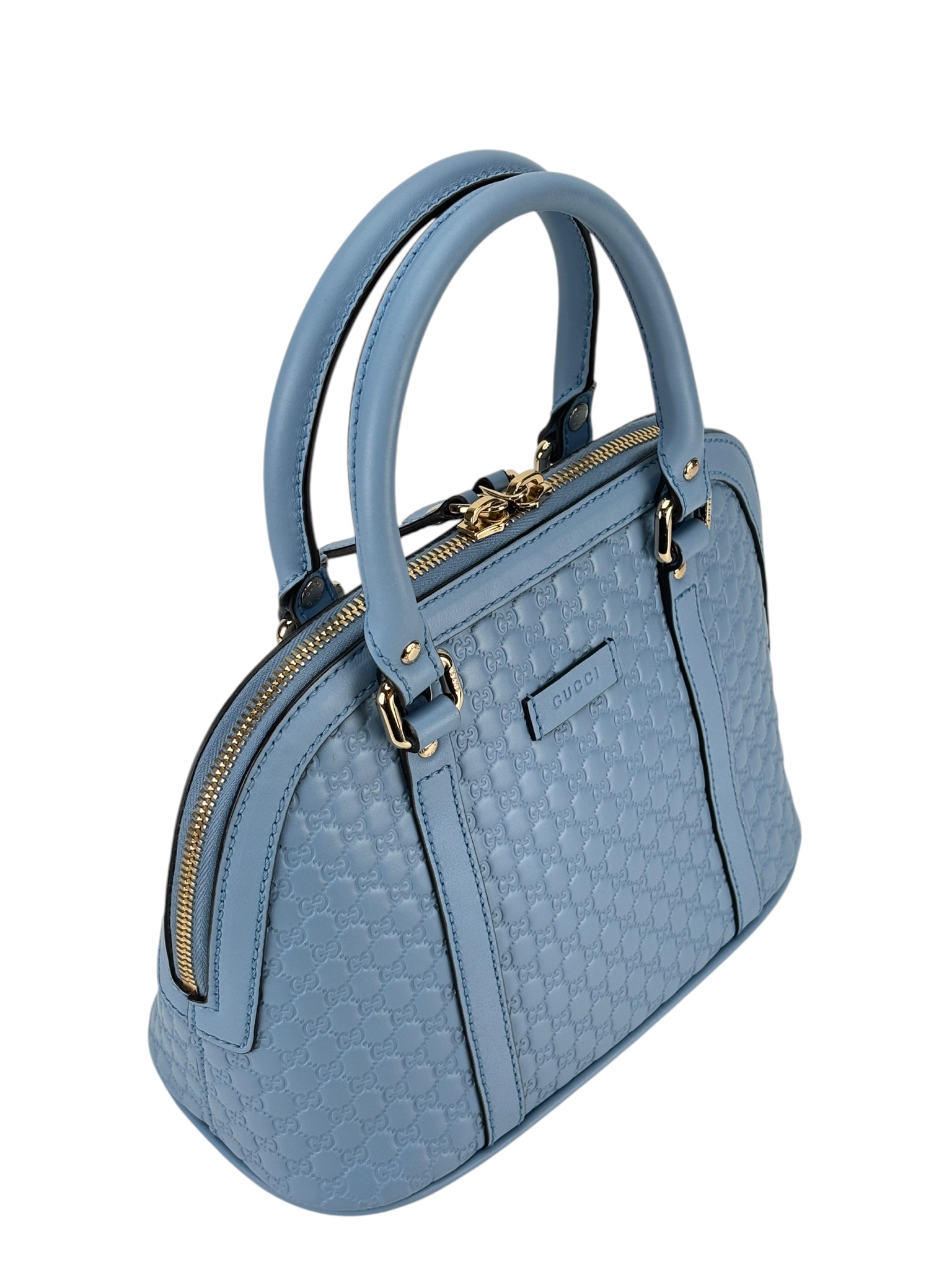 GUCCI - Microguccissima Mini Dome bag Satchel Blue