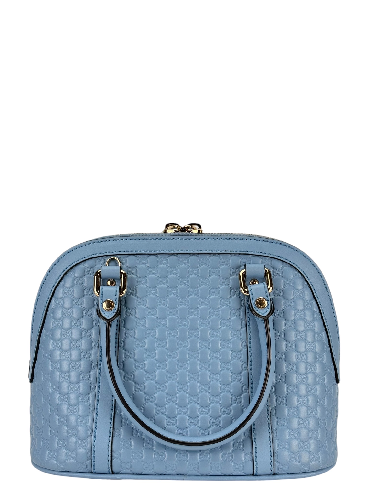 GUCCI - Microguccissima Mini Dome bag Satchel Blue