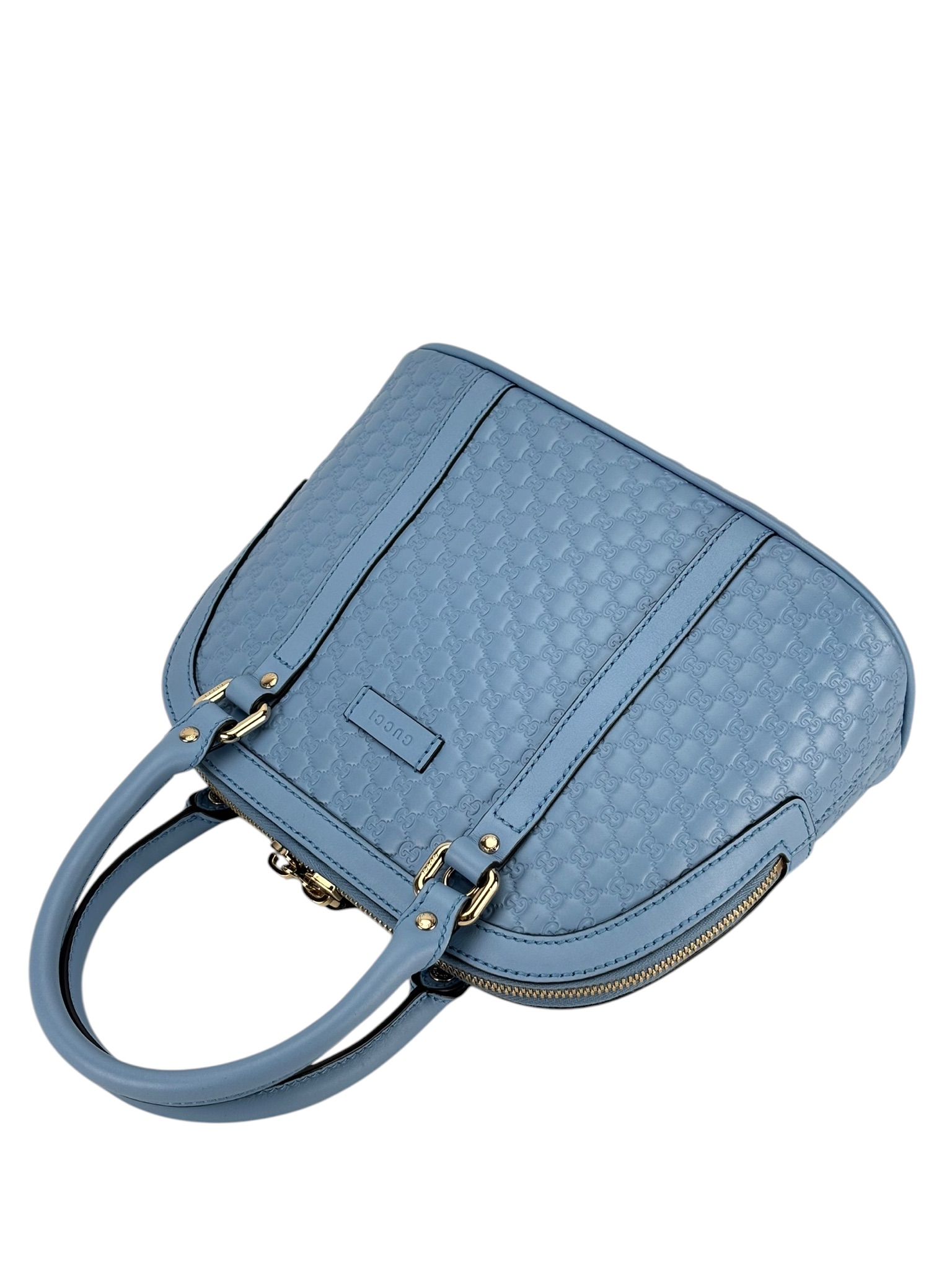 GUCCI - Microguccissima Mini Dome bag Satchel Blue