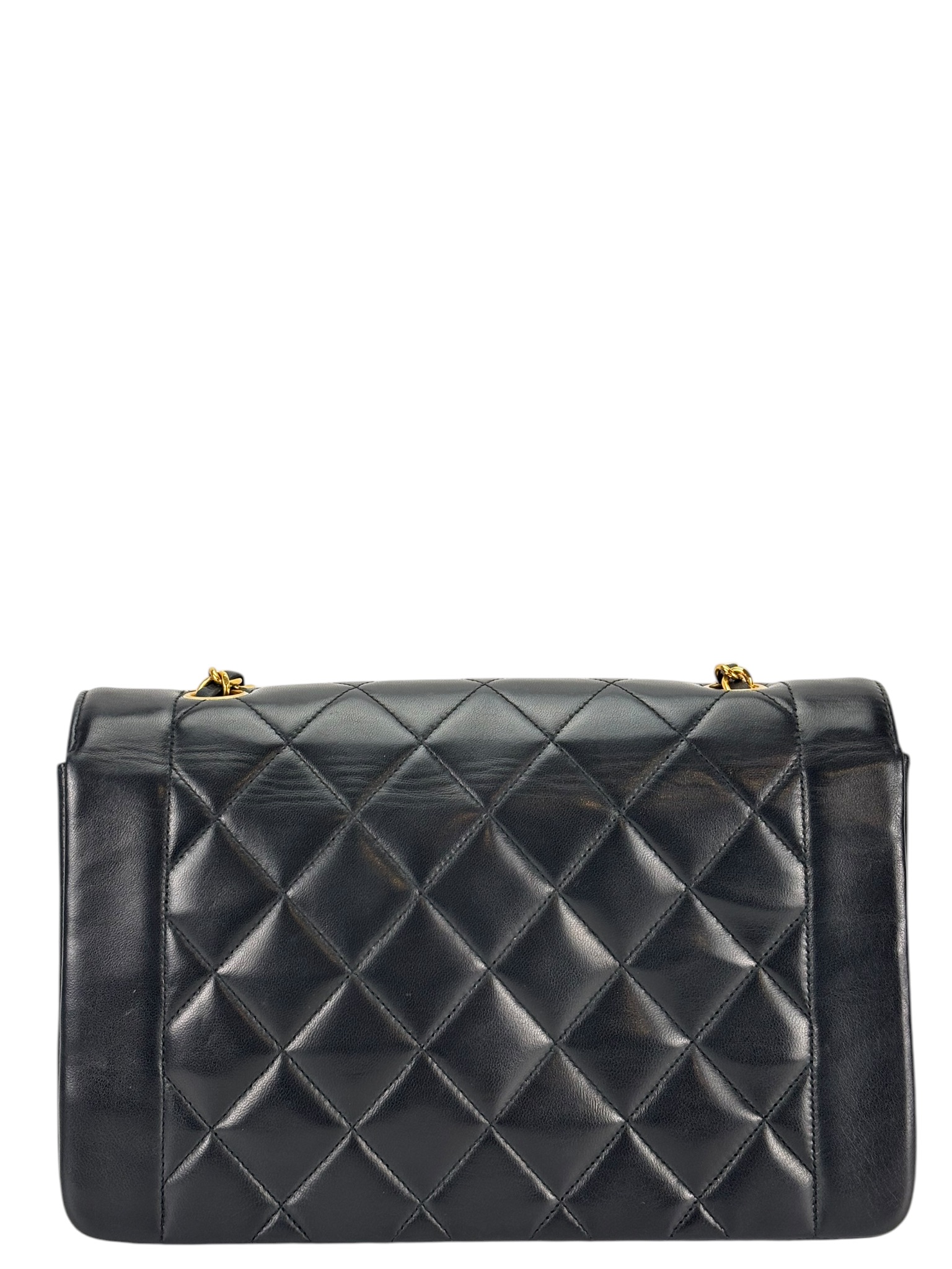 CHANEL - Diana Bag 25 Black Lambskin GHW