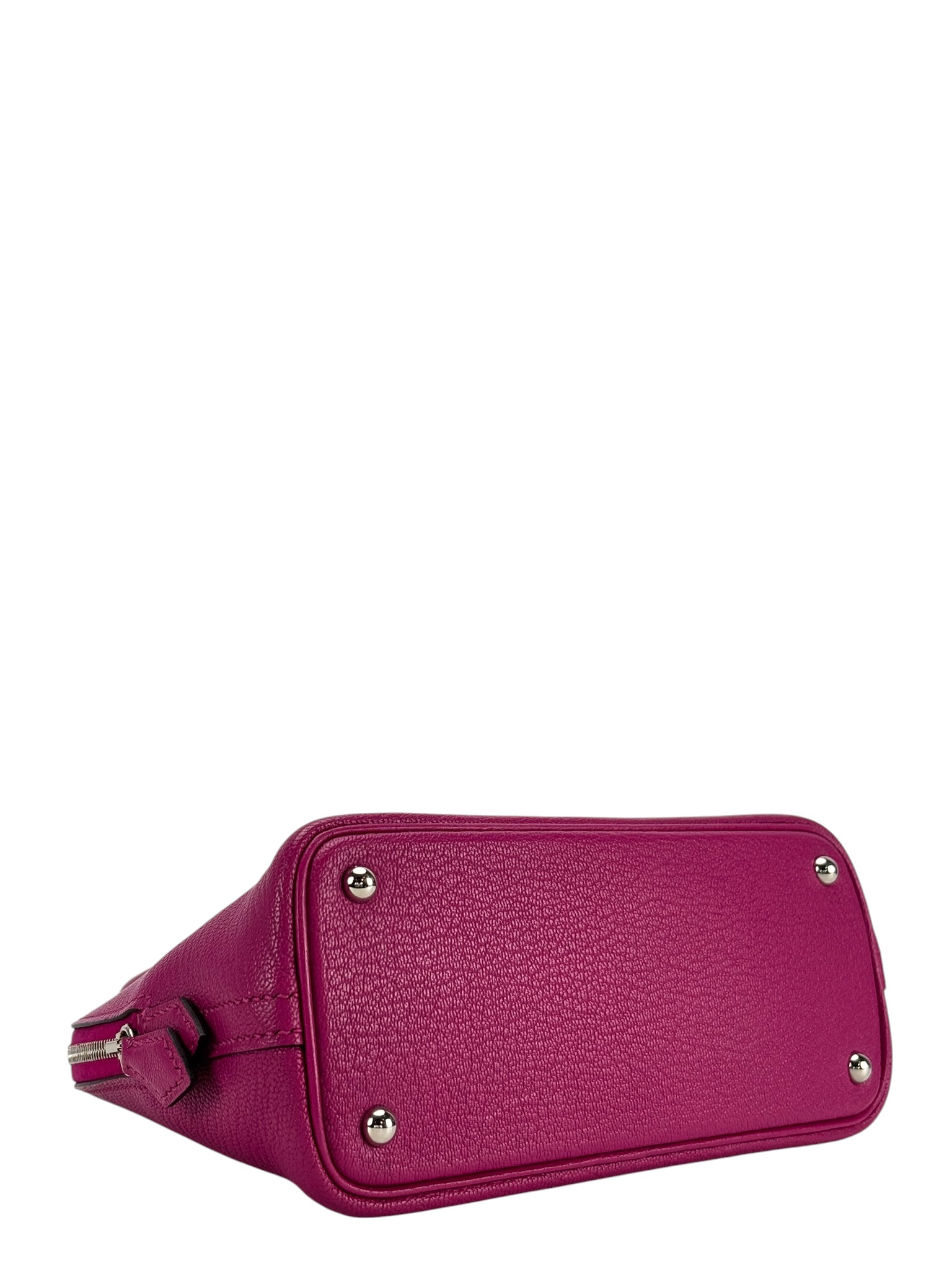 HERMES - Mini Bolide 1923 L3 Rose Purple Chevre Palladium Hardware
