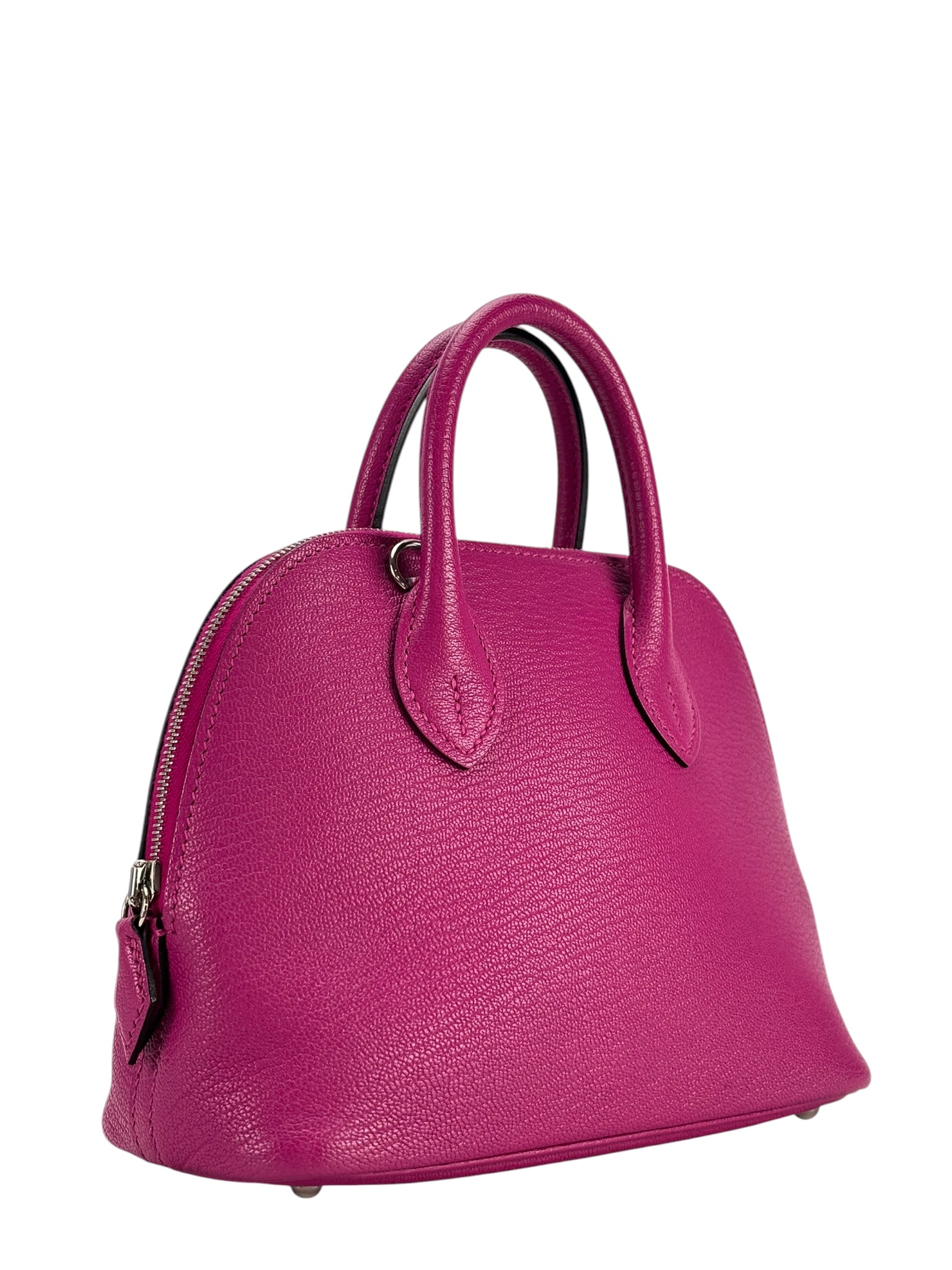 HERMES - Mini Bolide 1923 L3 Rose Purple Chevre Palladium Hardware