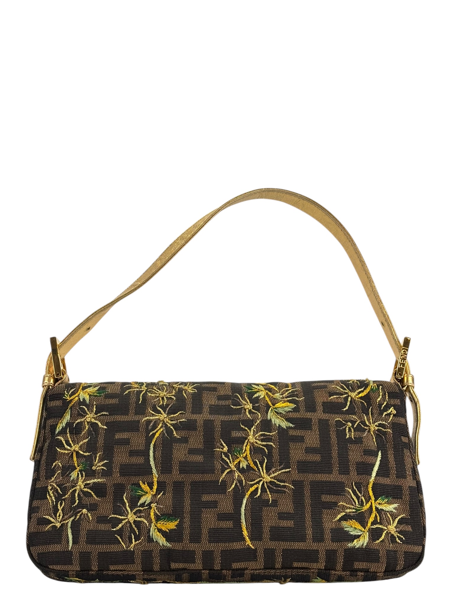 FENDI - Zucca Palm Tree Baguette Bag